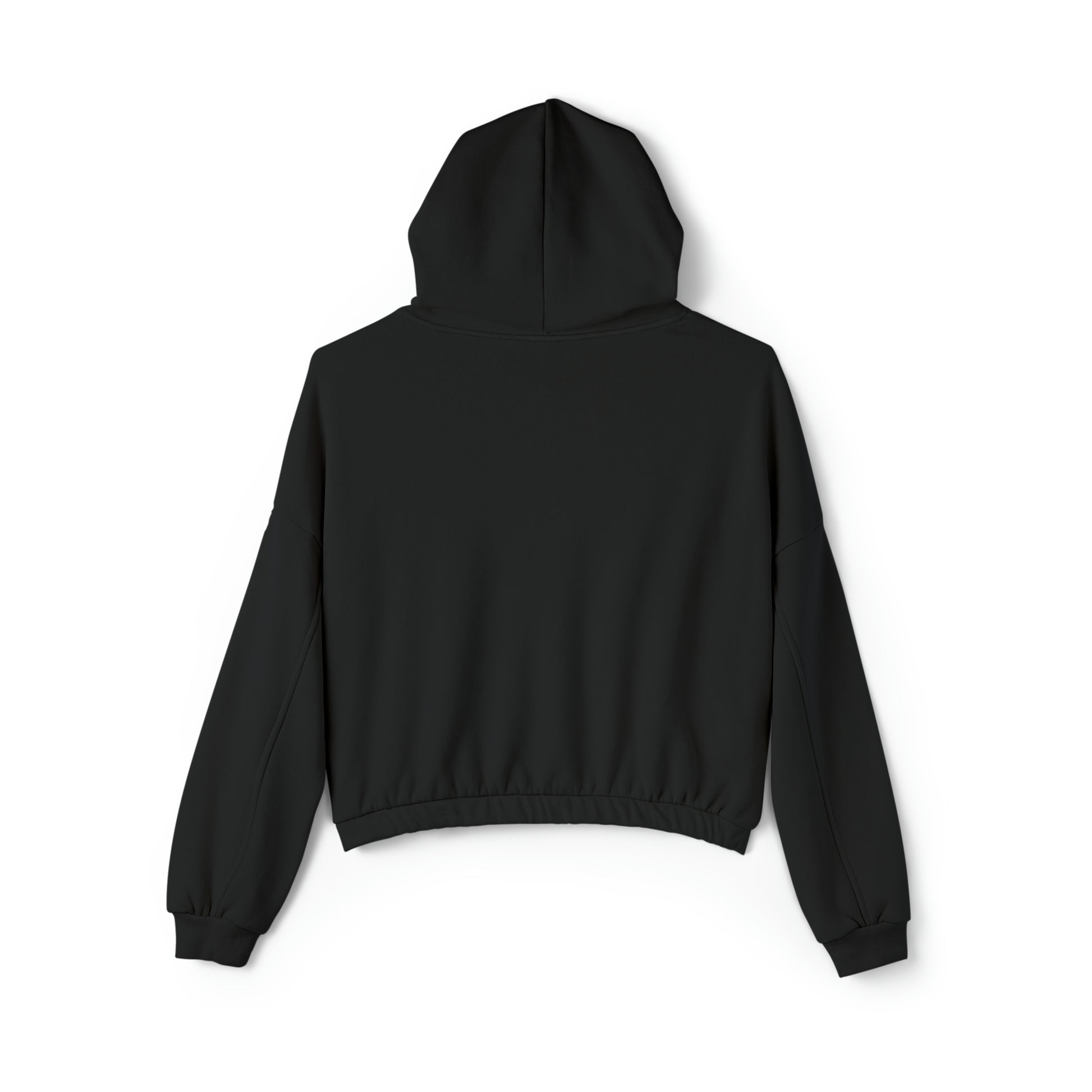 Women's Stay In Spirit White Logo Cinched Bottom Hoodie - Stay In Spirit Shop
