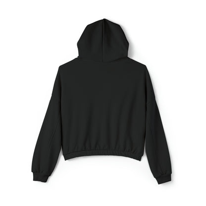 Women's Stay In Spirit White Logo Cinched Bottom Hoodie - Stay In Spirit Shop