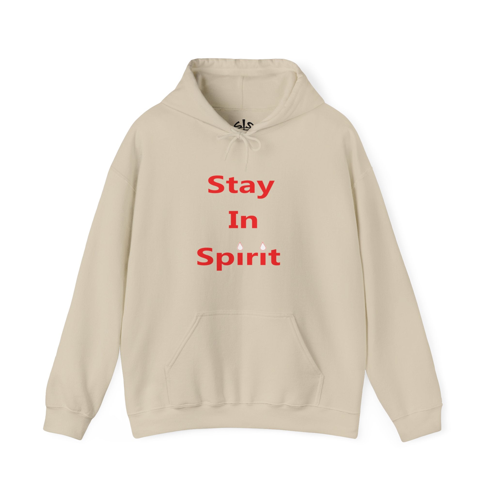 Stay In Spirit Red Lettered Unisex Heavy Blend™ Hooded Sweatshirt