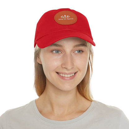 Stay In Spirit Dad Hat with Leather Round Patch
