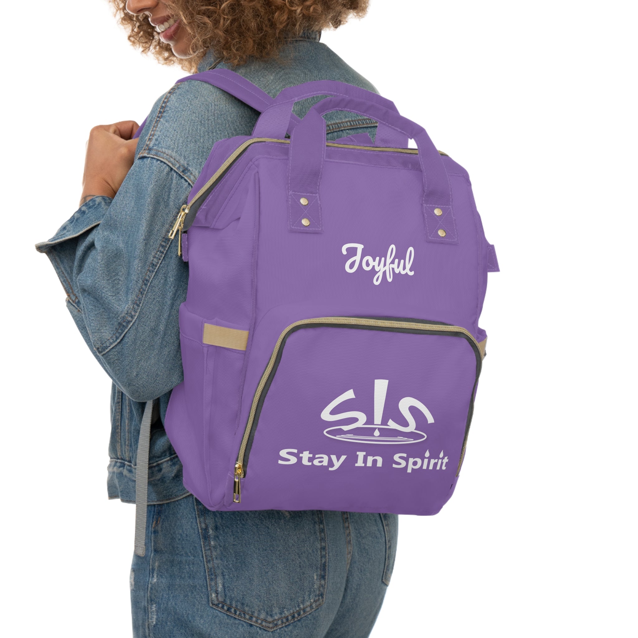 Purple Stay In Spirit Multifunctional Diaper Backpack - Stay In Spirit Shop