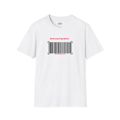 Redeemed By Christ (Red/Black) Unisex Softstyle T-Shirt - Stay In Spirit Shop