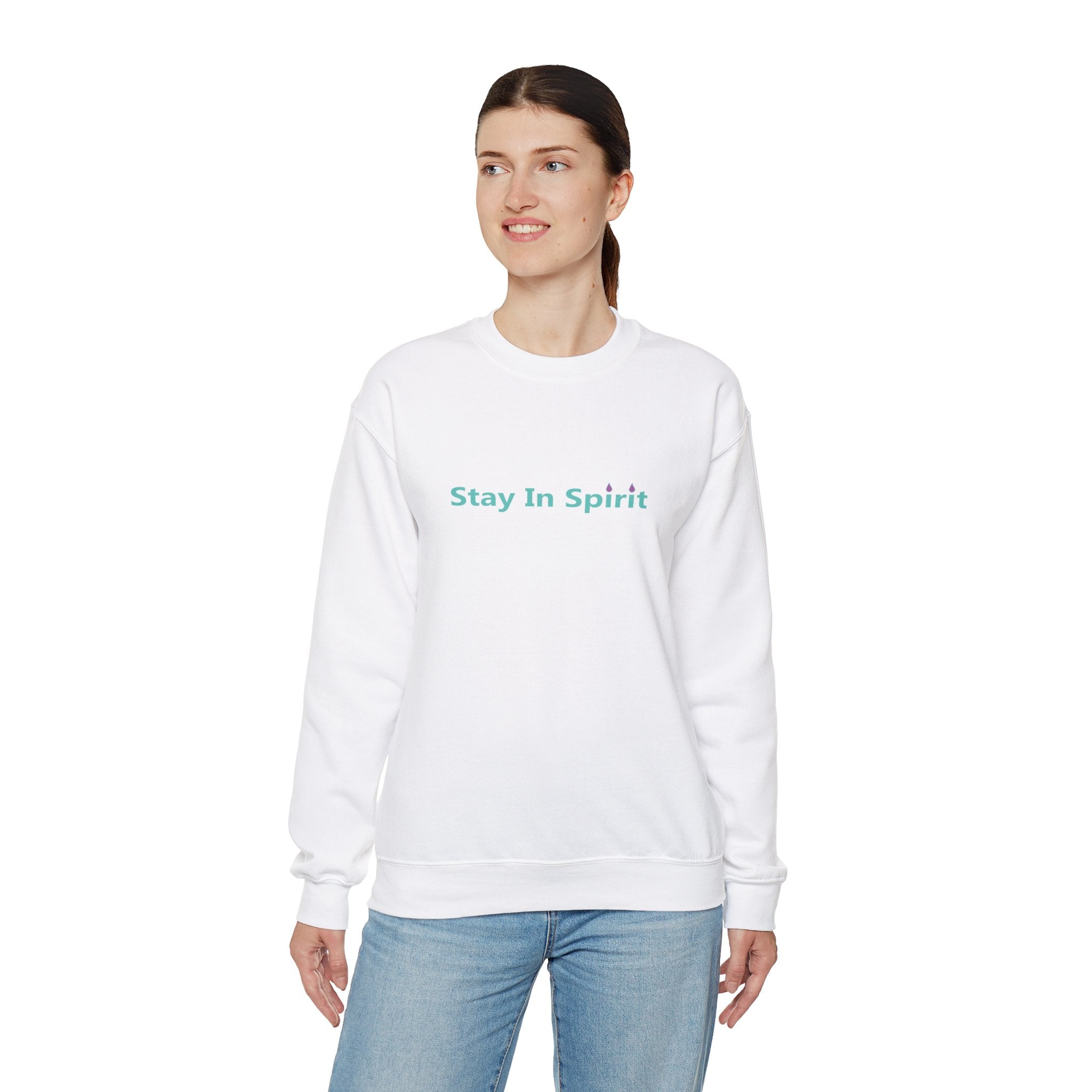 Stay In Spirit Lettered Unisex Heavy Blend™ Crewneck Sweatshirt - Stay In Spirit Shop