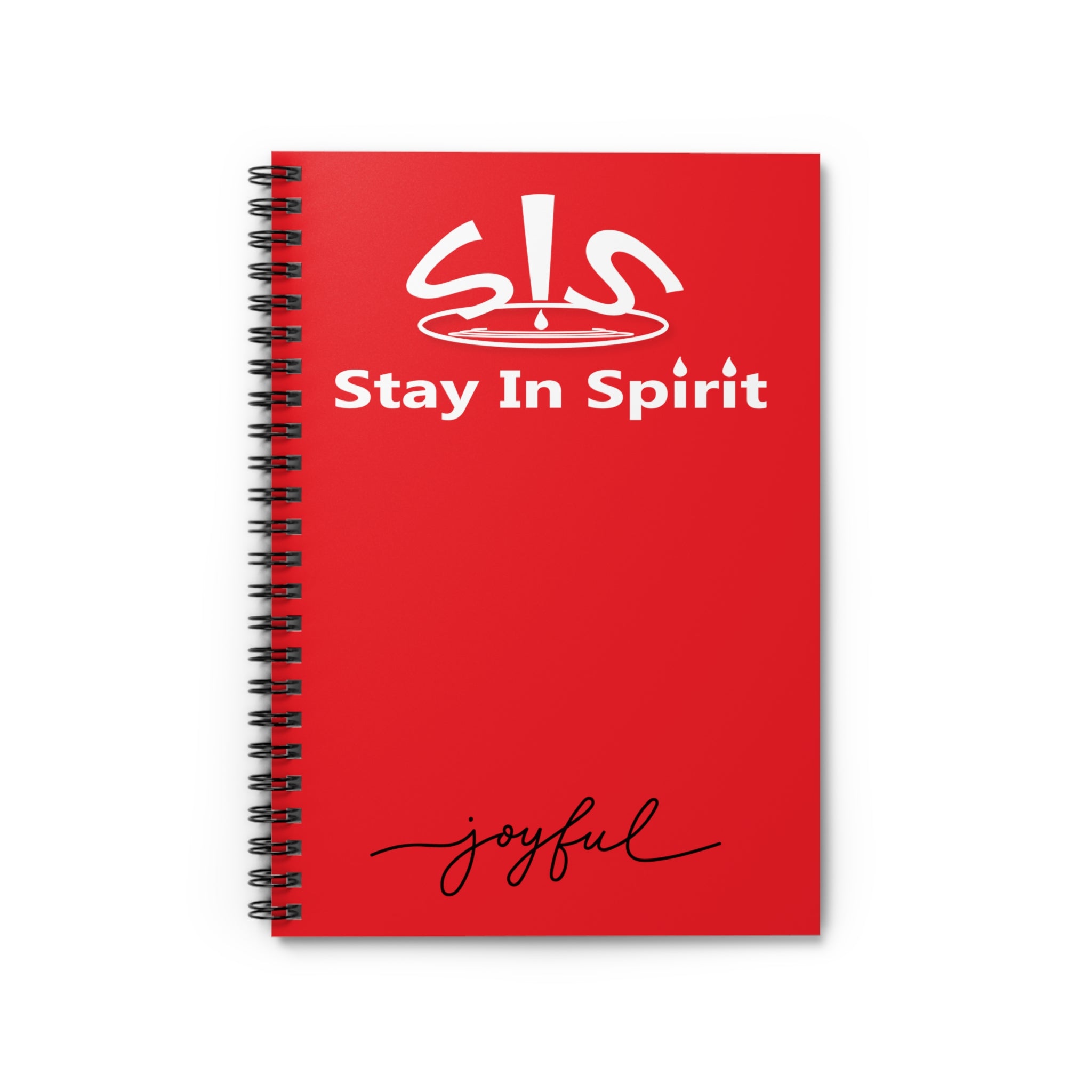 Stay In Spirit Joyful Spiral Notebook - Ruled Line - Stay In Spirit Shop