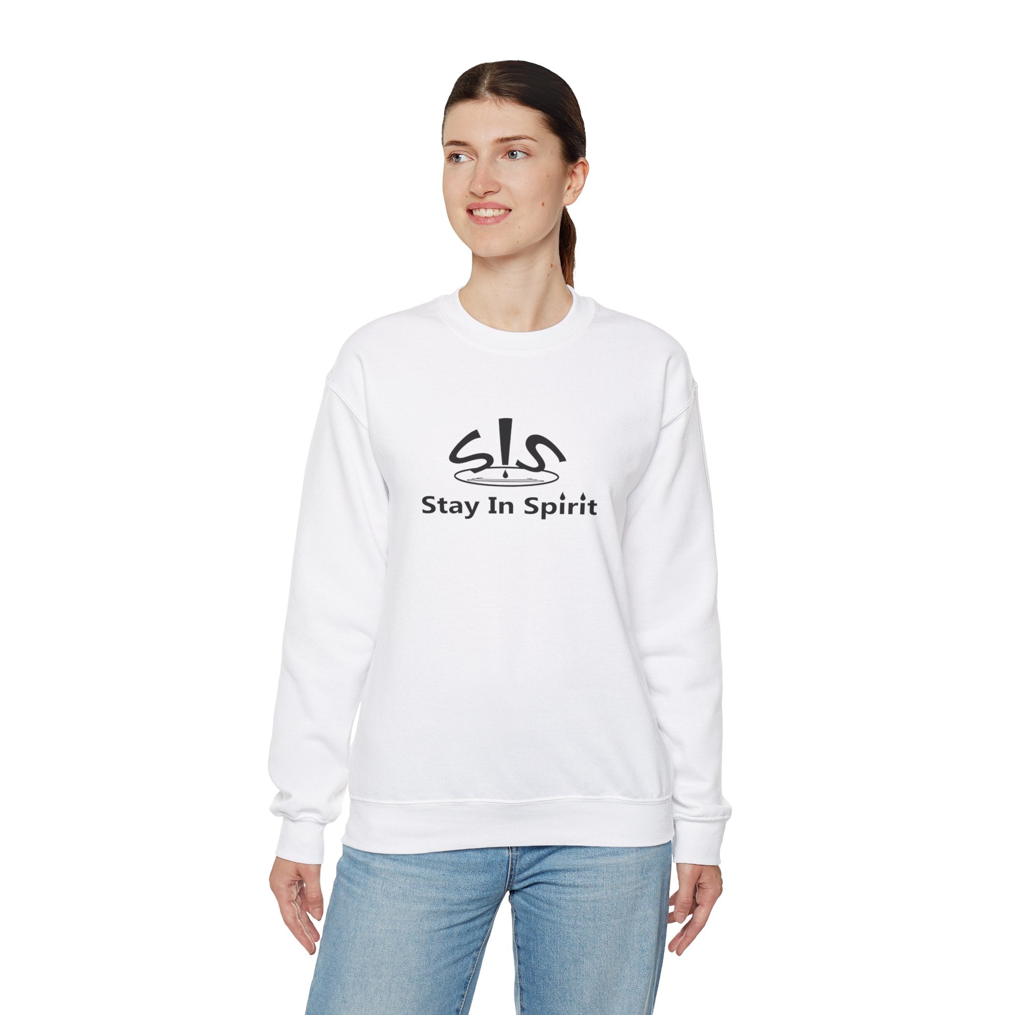 Stay In Spirit Logo (Black) Unisex Heavy Blend™ Crewneck Sweatshirt - Stay In Spirit Shop