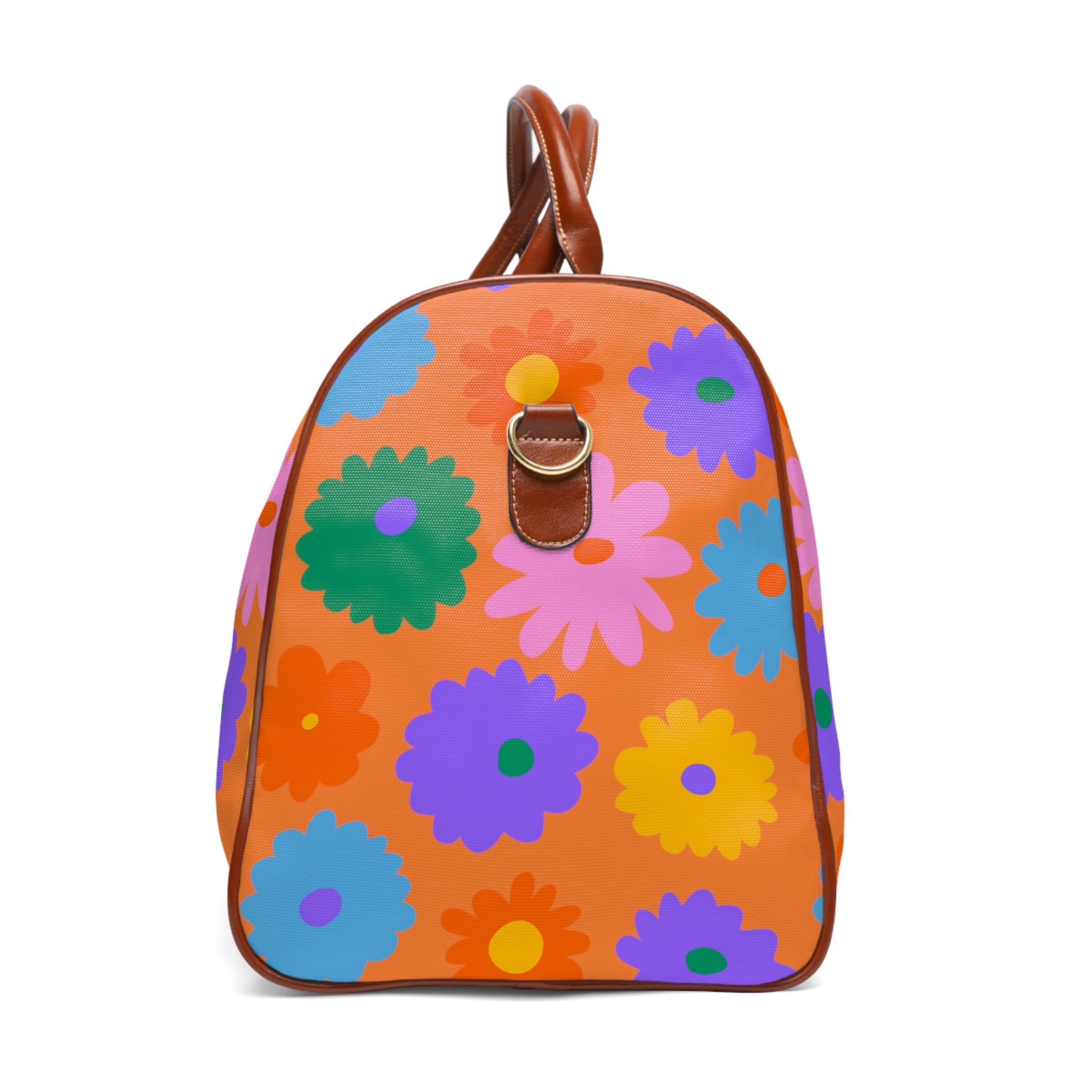 Stay In Spirit Orange Flower Waterproof Travel Bag (Luxury) - Stay In Spirit Shop