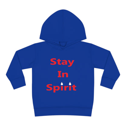 Stay In Spirit Red Lettered Toddler Pullover Fleece Hoodie - Stay In Spirit Shop