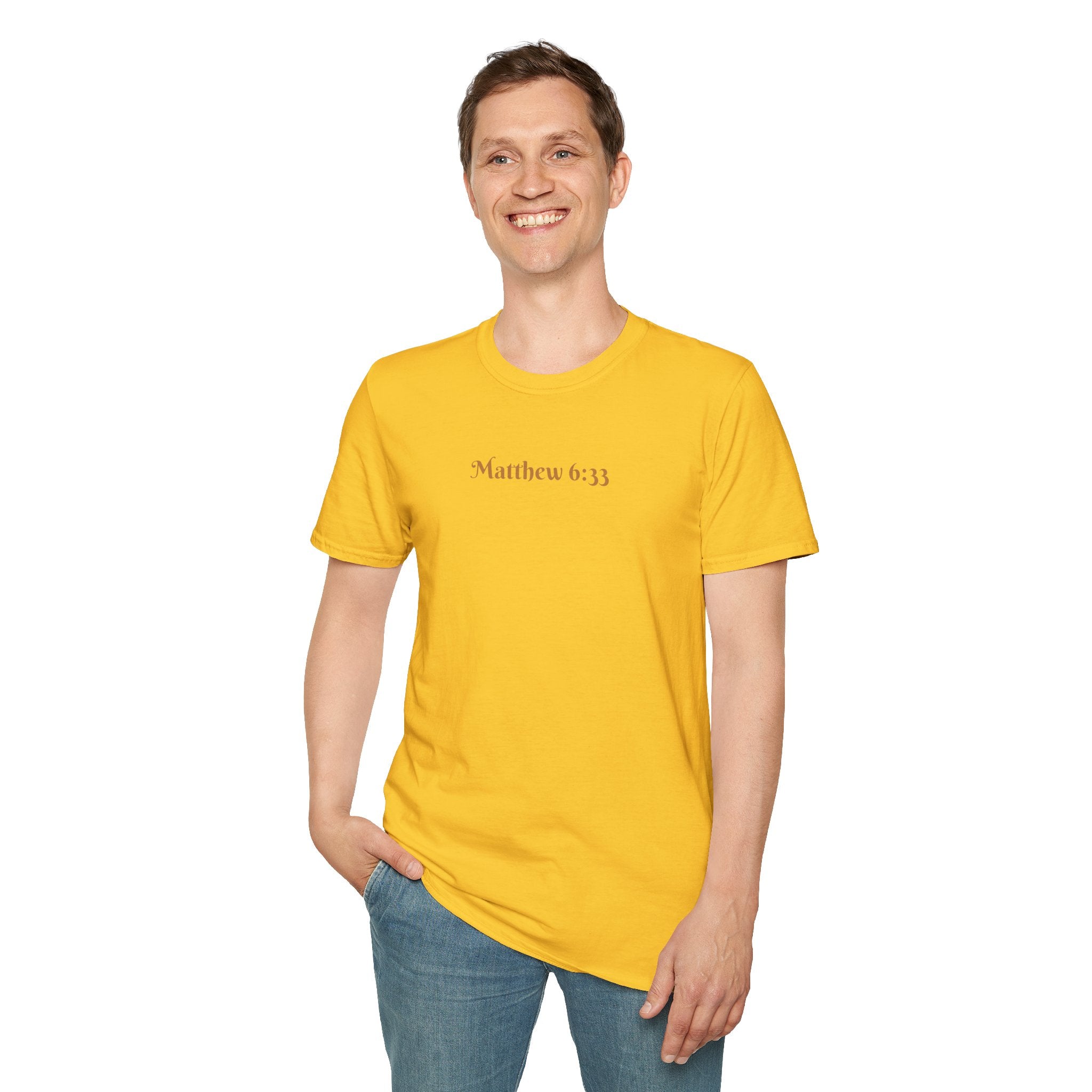 Seek First (Color) Unisex Softstyle T-Shirt