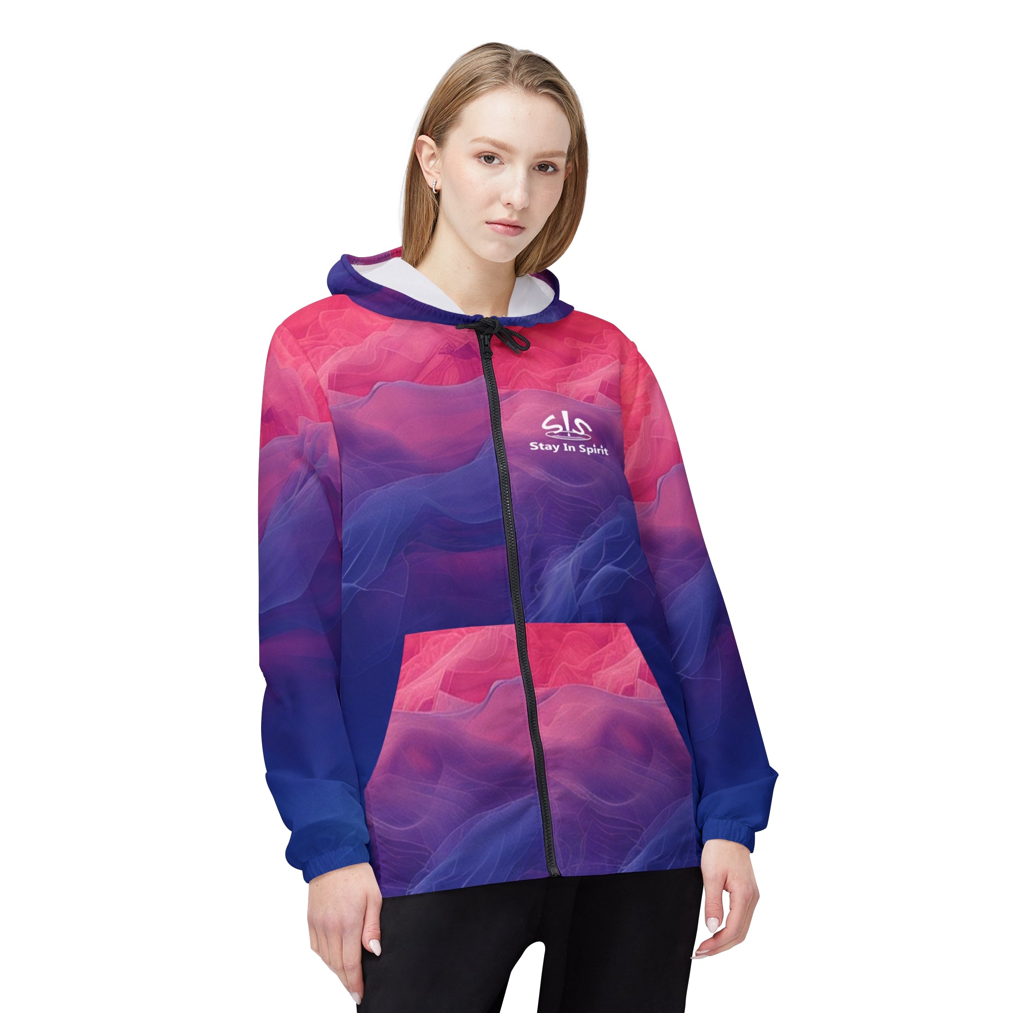 Stay In Spirit Colorful Two Toned Windbreaker Jacket - Stay In Spirit Shop