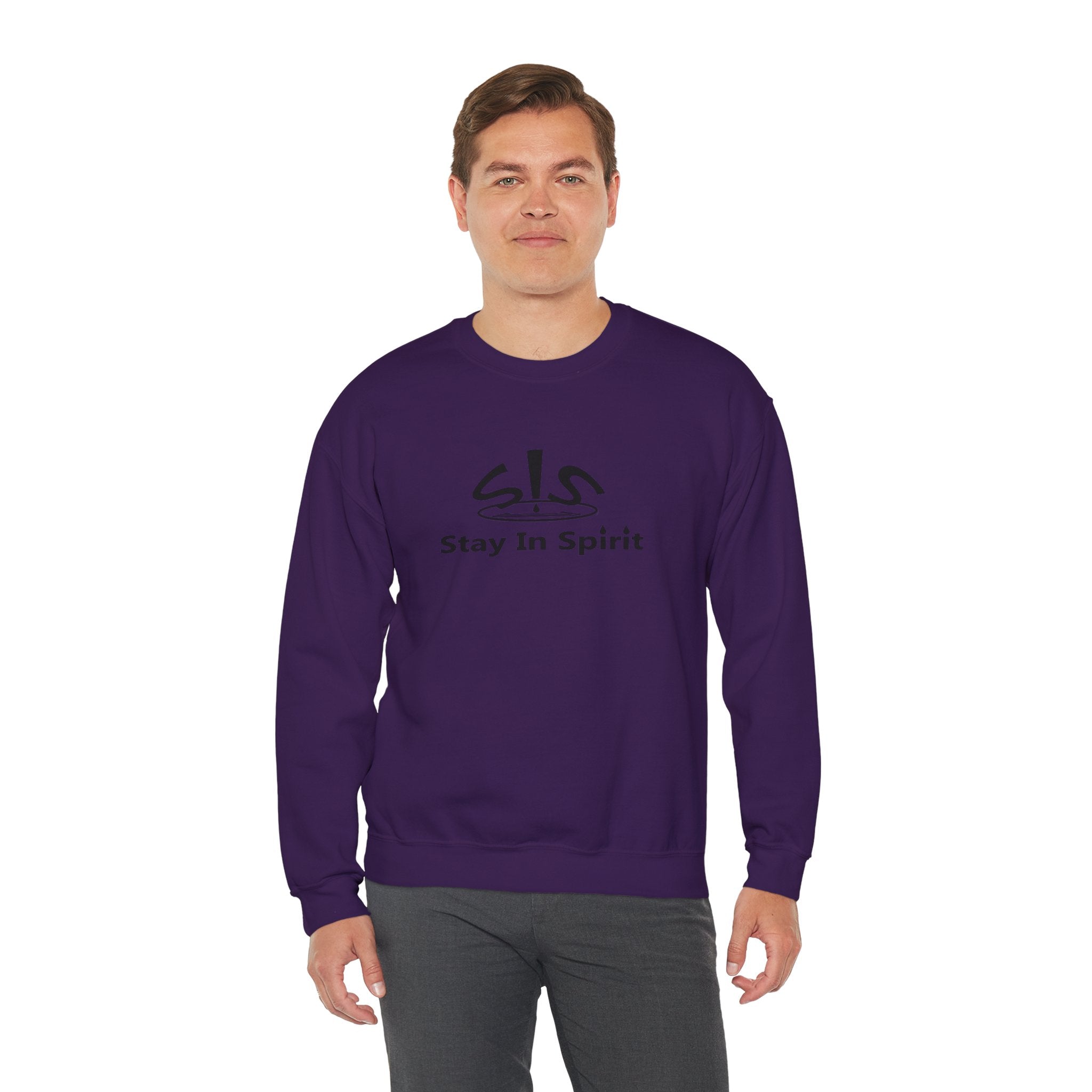 Stay In Spirit Logo (Black) Unisex Heavy Blend™ Crewneck Sweatshirt - Stay In Spirit Shop