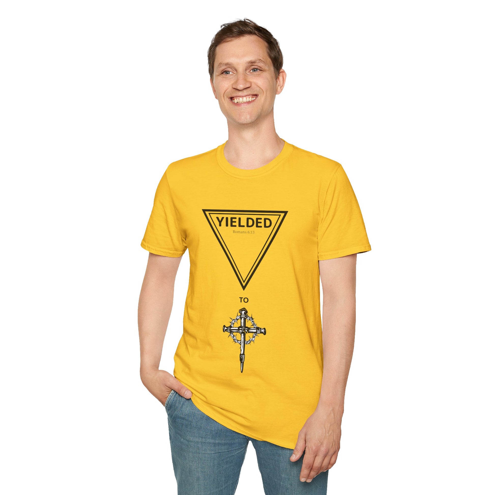 Yielded To... Unisex Softstyle T-Shirt - Stay In Spirit Shop