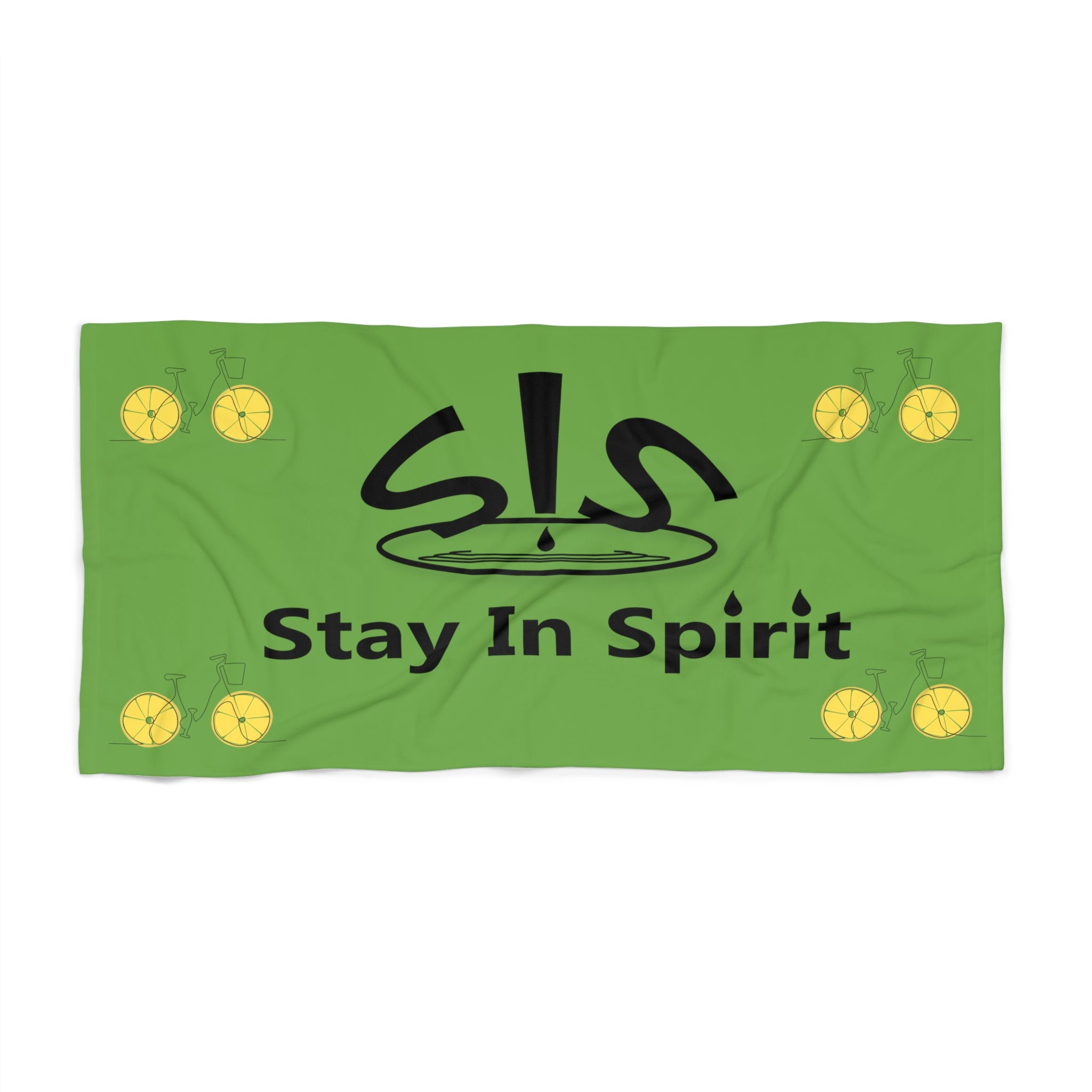 Stay In Spirit Green Beach Towel - Stay In Spirit Shop