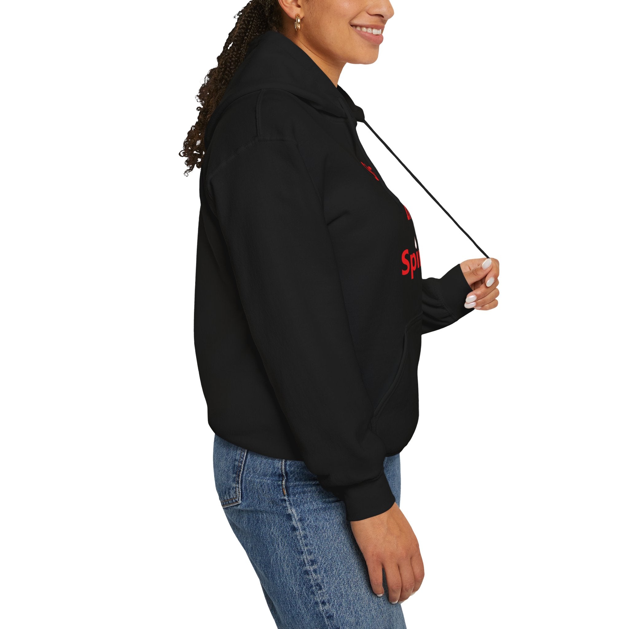 Stay In Spirit Red Lettered Unisex Heavy Blend™ Hooded Sweatshirt