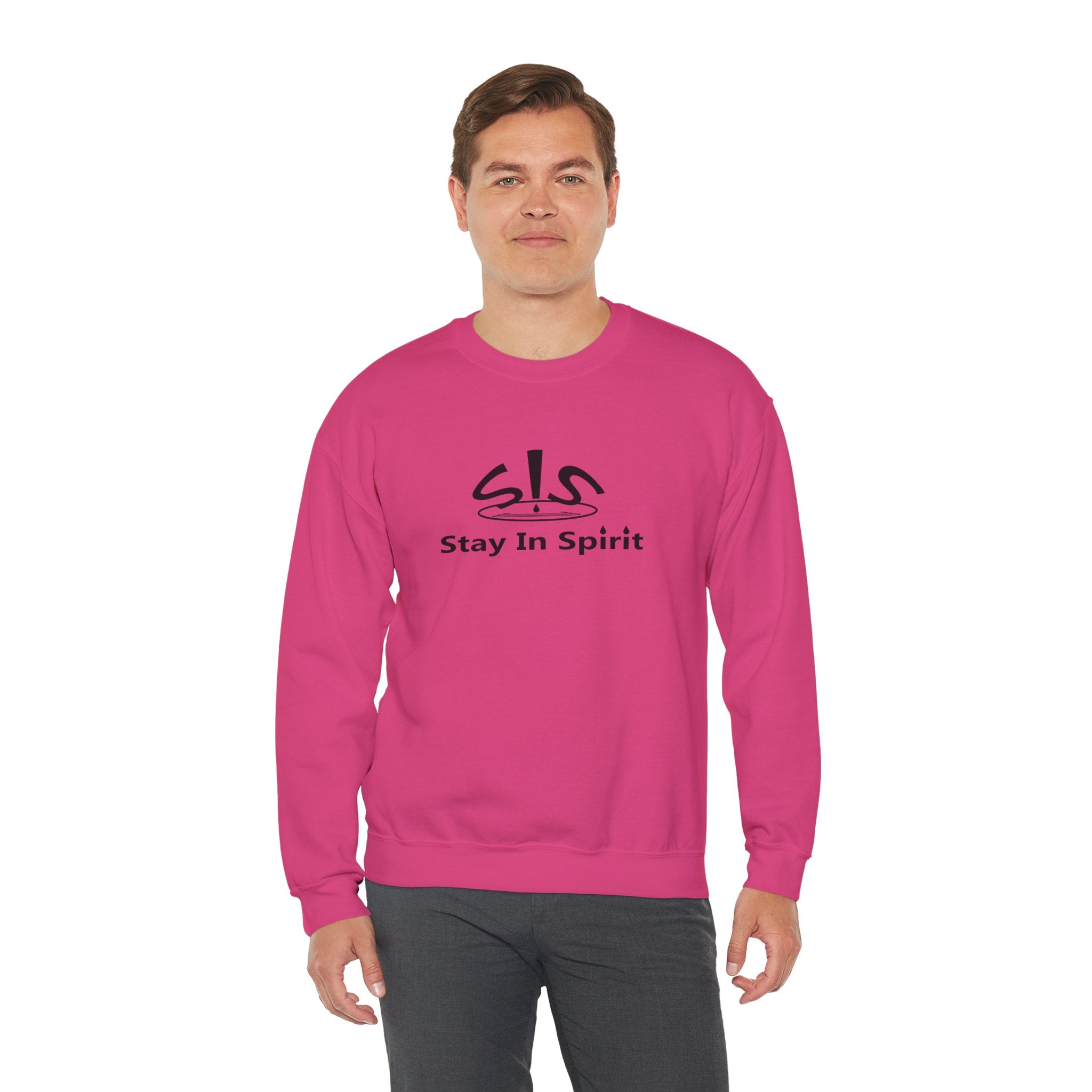 Stay In Spirit Logo (Black) Unisex Heavy Blend™ Crewneck Sweatshirt - Stay In Spirit Shop