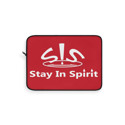 Dark Red Stay In Spirit Laptop Sleeve - Stay In Spirit Shop