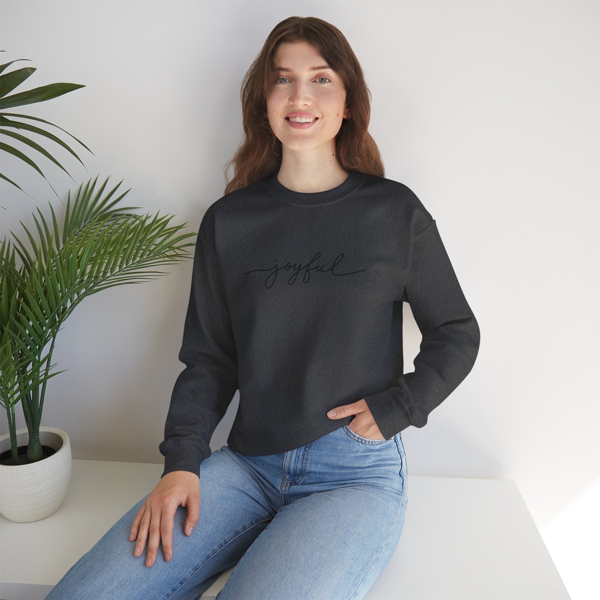 Joyful Unisex Crewneck Sweatshirt - Stay In Spirit Shop