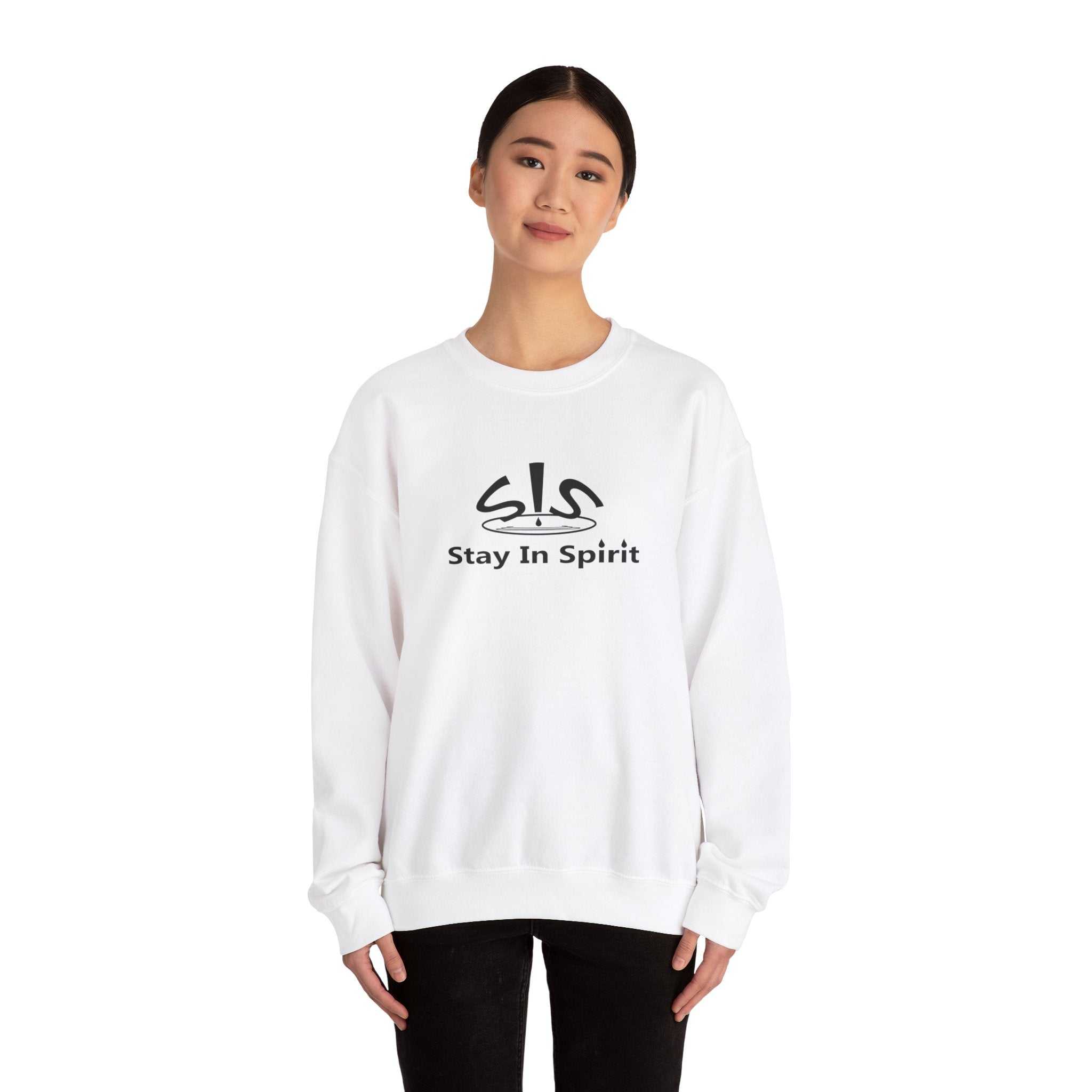 Stay In Spirit Logo (Black) Unisex Heavy Blend™ Crewneck Sweatshirt - Stay In Spirit Shop