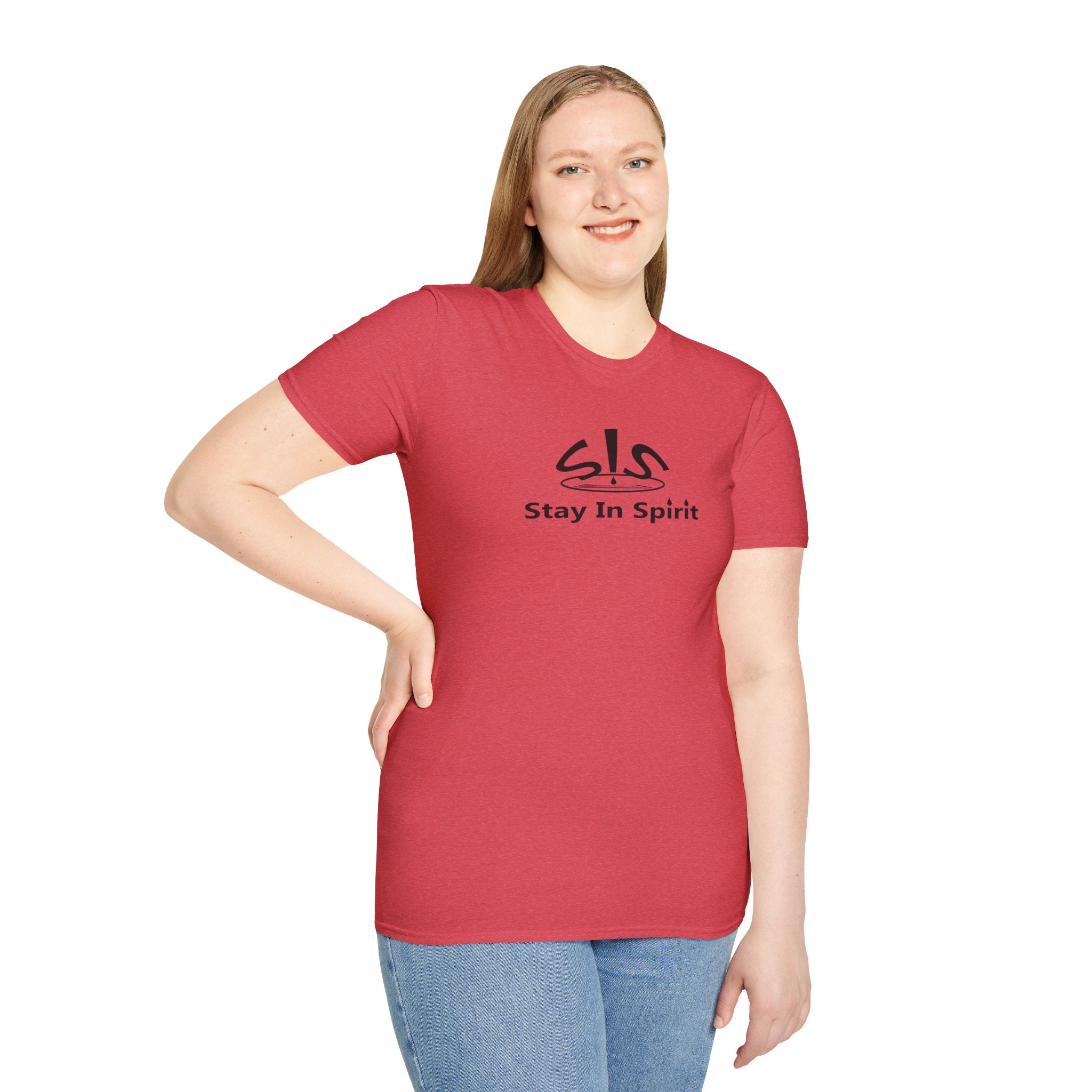 Stay In Spirit Logo (Black) Unisex Softstyle T-Shirt