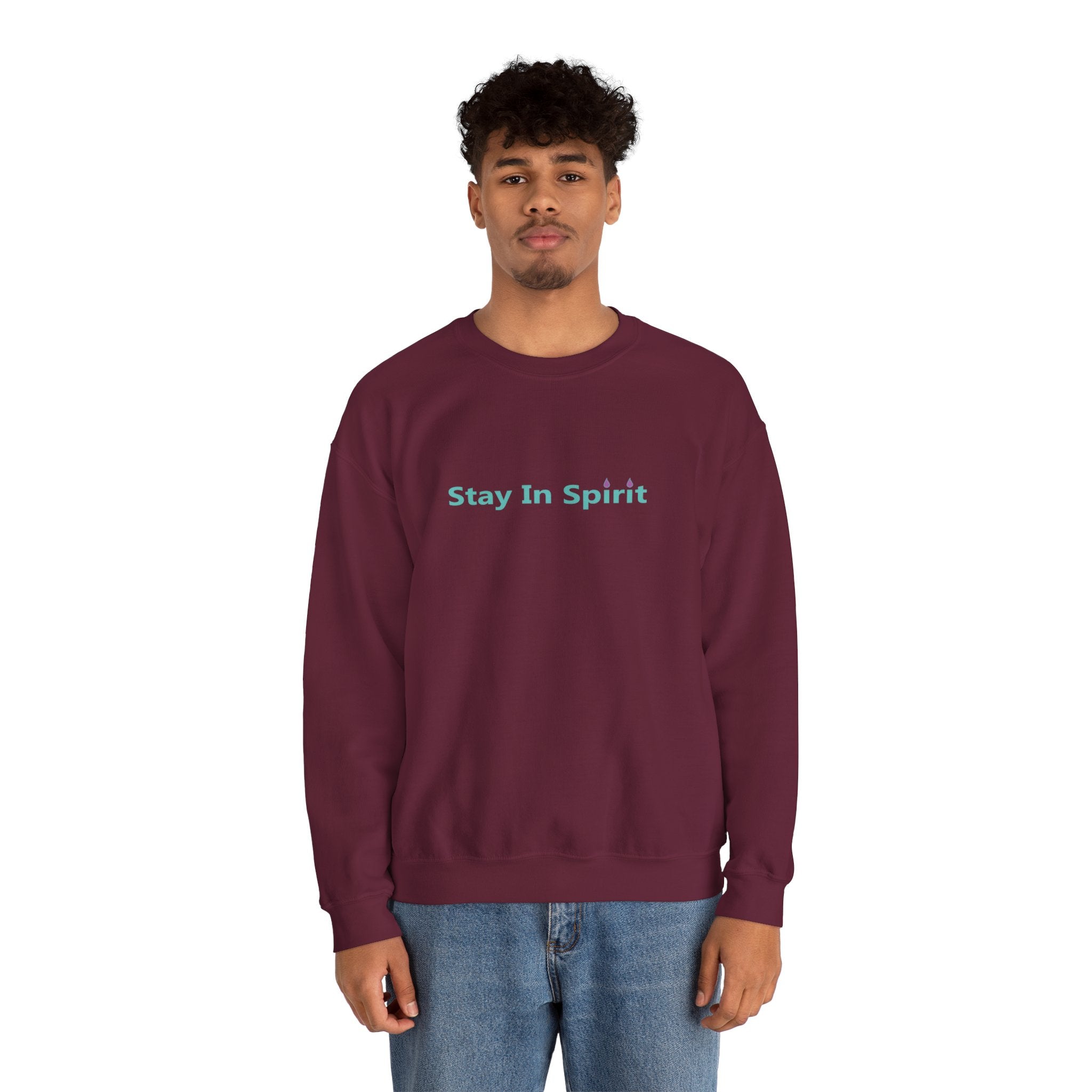 Stay In Spirit Lettered Unisex Heavy Blend™ Crewneck Sweatshirt - Stay In Spirit Shop