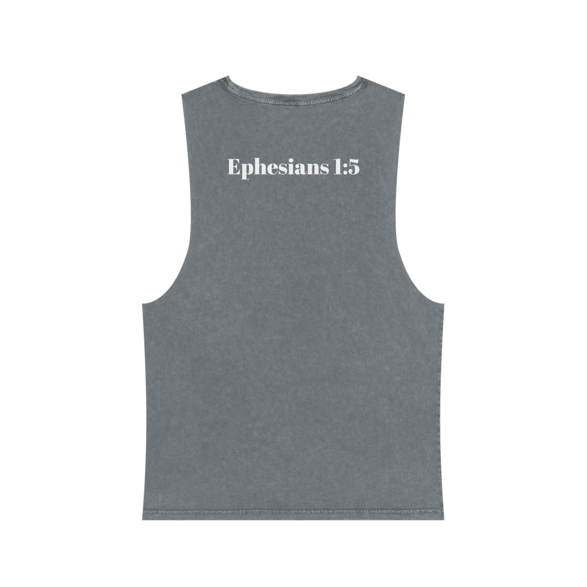 Fostered by the Father Unisex Stonewash Tank Top - Stay In Spirit Shop