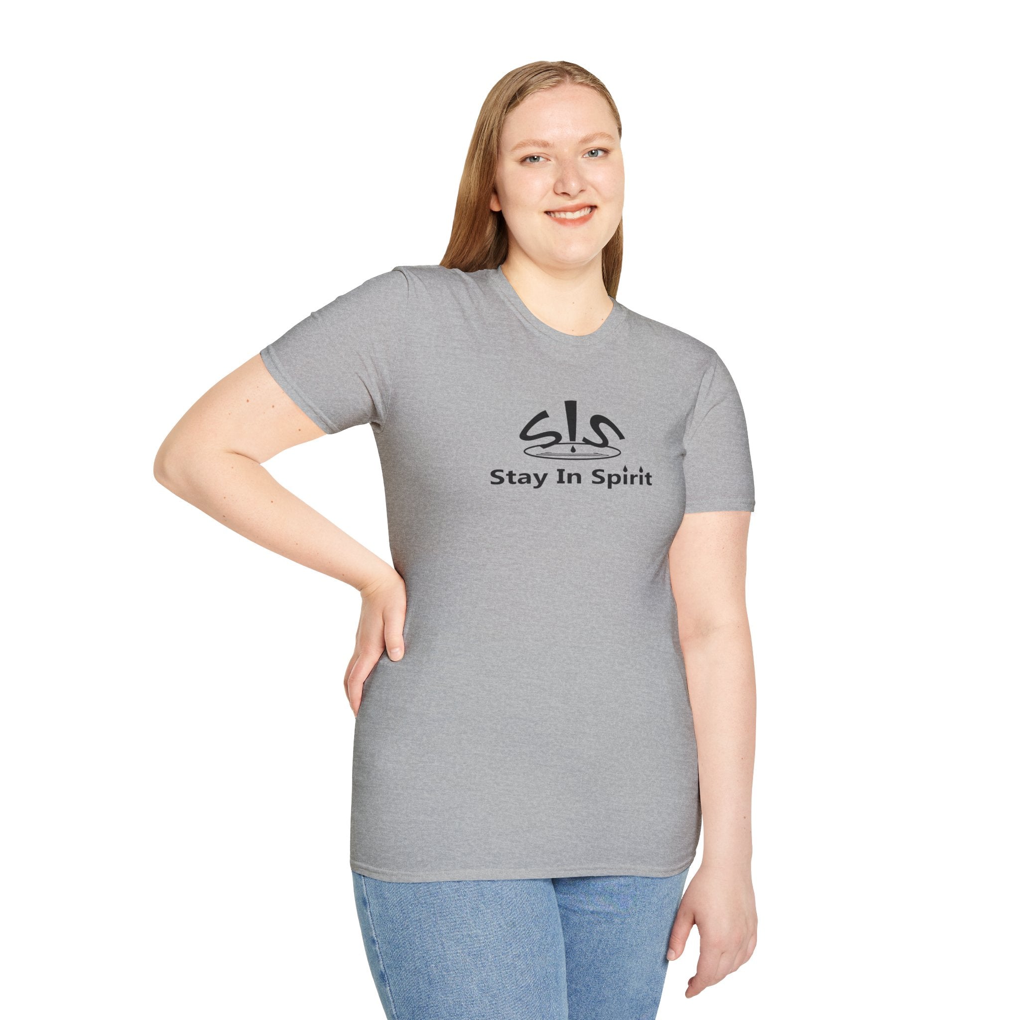 Stay In Spirit Logo (Black) Unisex Softstyle T-Shirt