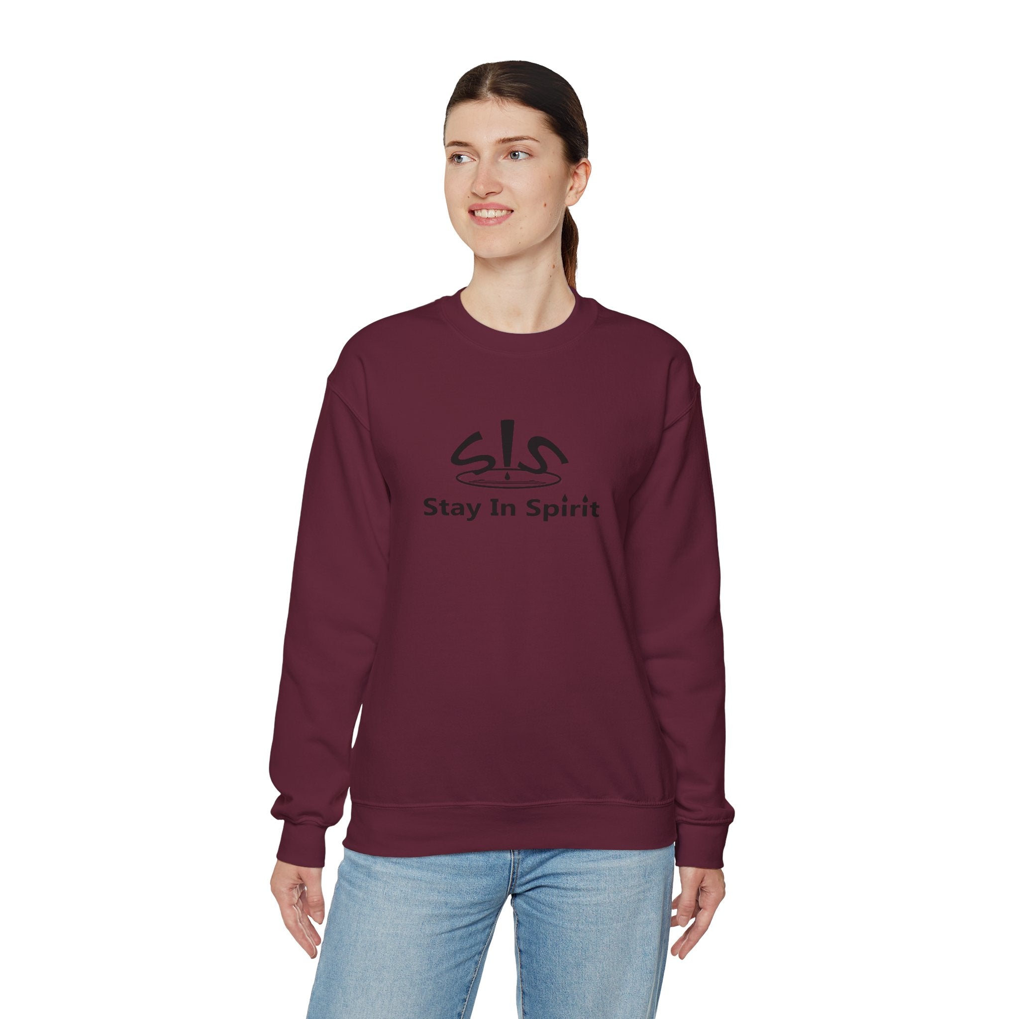 Stay In Spirit Logo (Black) Unisex Heavy Blend™ Crewneck Sweatshirt - Stay In Spirit Shop