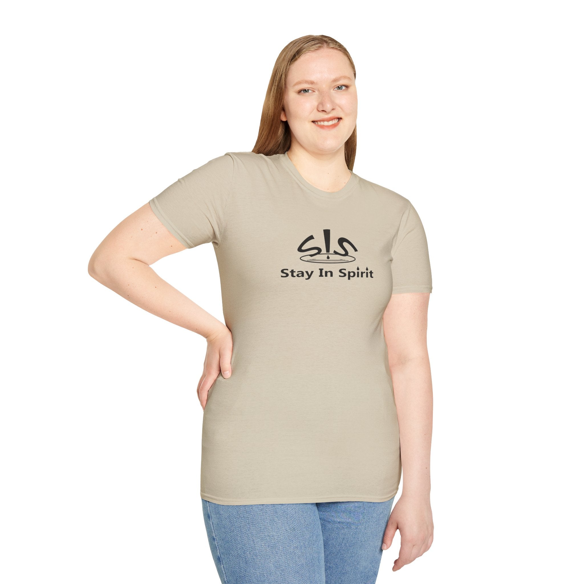 Stay In Spirit Logo (Black) Unisex Softstyle T-Shirt