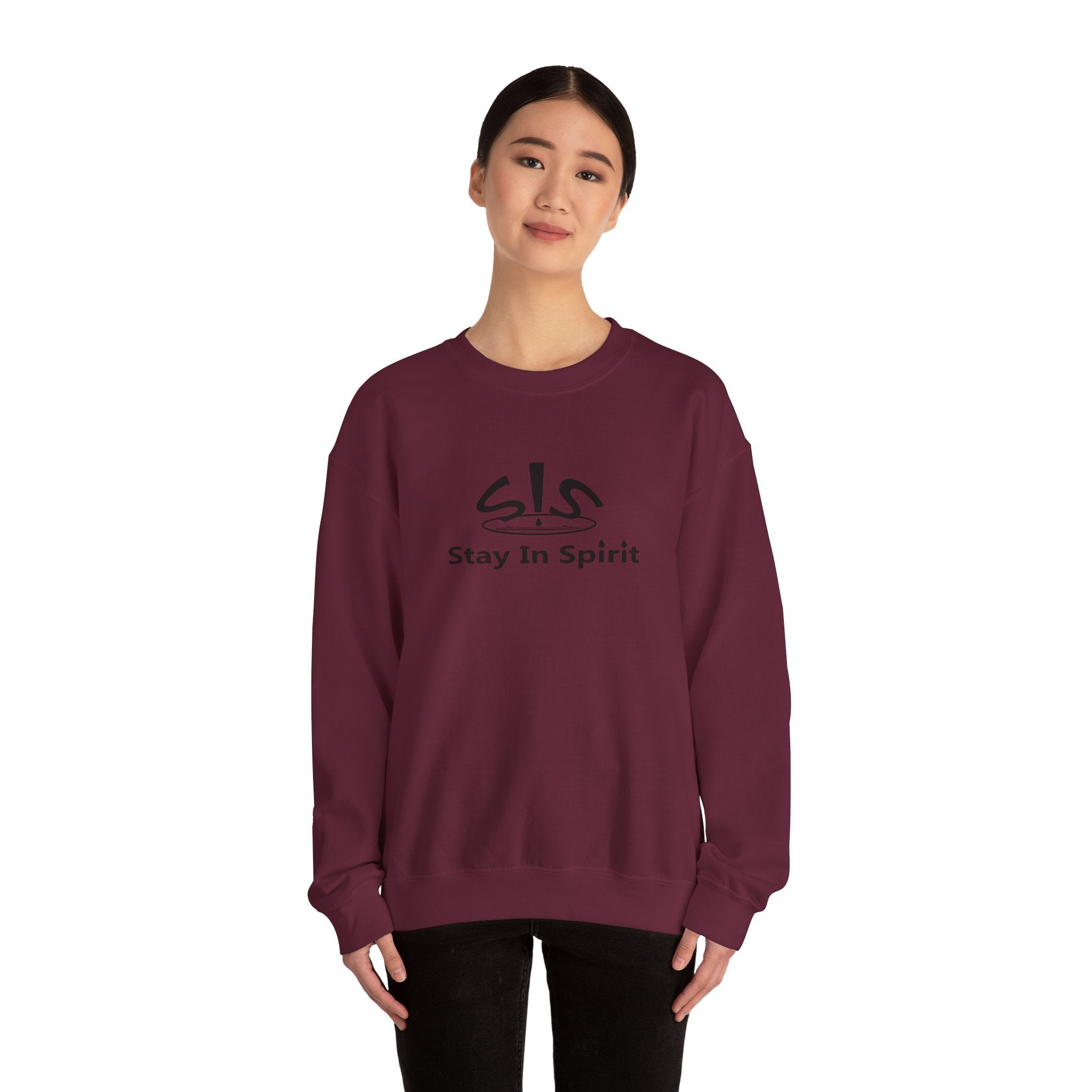 Stay In Spirit Logo (Black) Unisex Heavy Blend™ Crewneck Sweatshirt - Stay In Spirit Shop