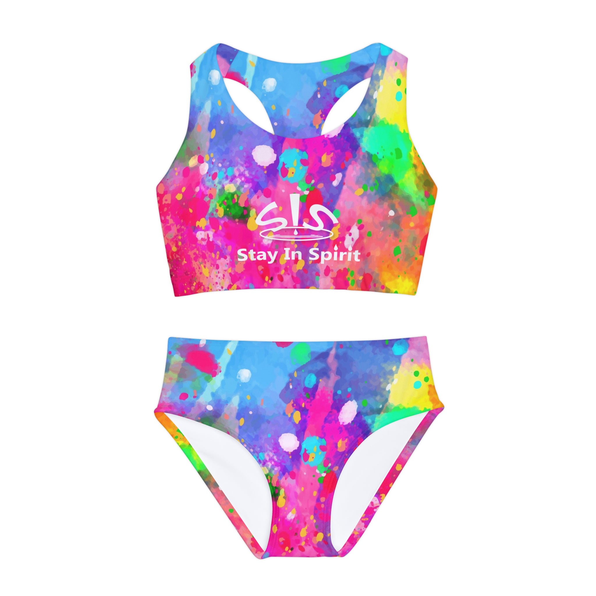 Girls Colorful Two Piece Swimsuit - Stay In Spirit Shop