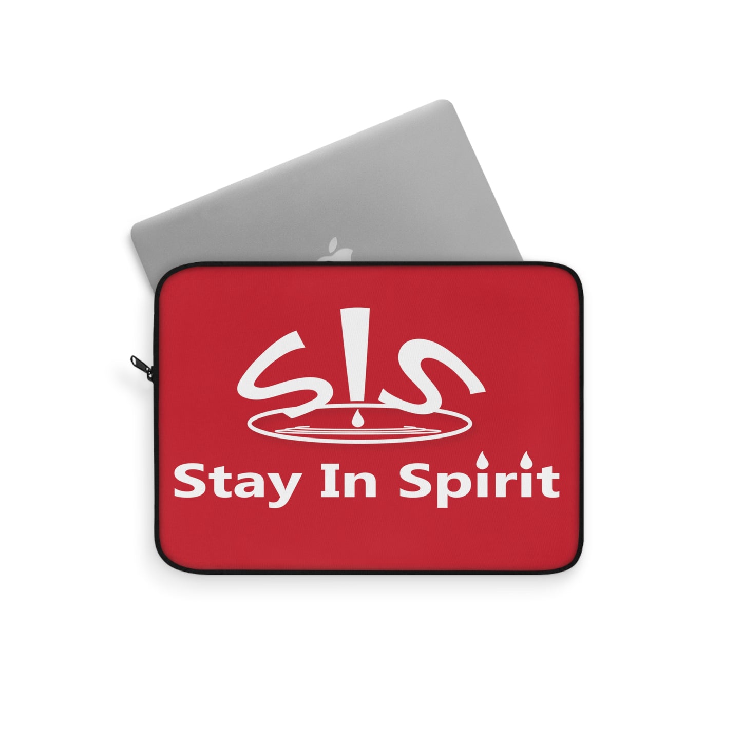 Dark Red Stay In Spirit Laptop Sleeve - Stay In Spirit Shop