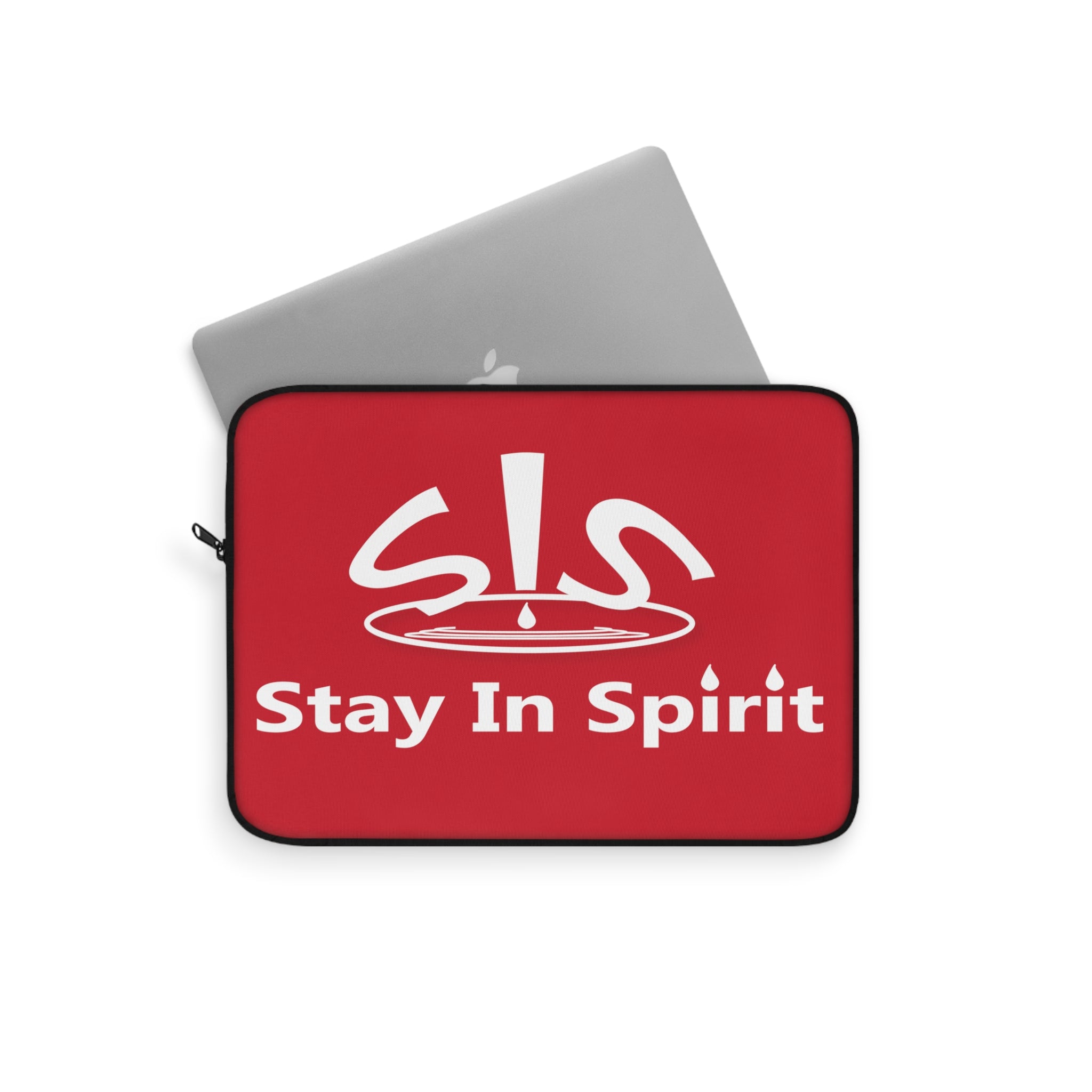 Dark Red Stay In Spirit Laptop Sleeve - Stay In Spirit Shop