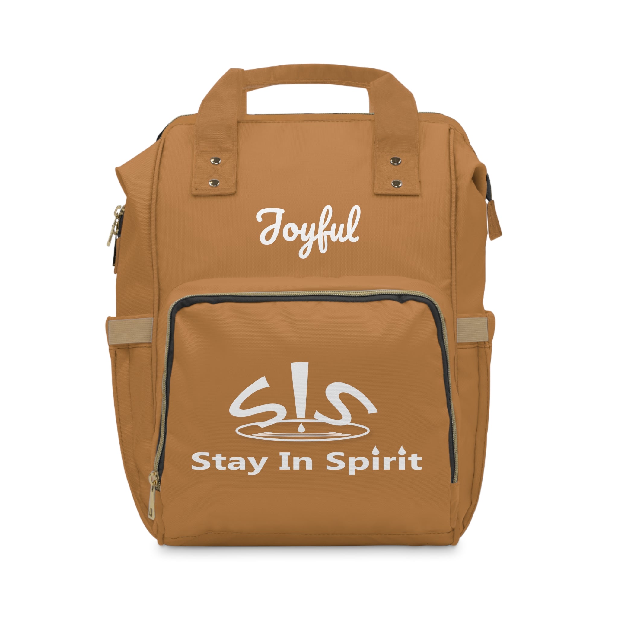 Tan Stay In Spirit Multifunctional Diaper Backpack - Stay In Spirit Shop