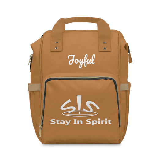 Tan Stay In Spirit Multifunctional Diaper Backpack - Stay In Spirit Shop