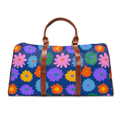 Stay In Spirit Blue Flower Waterproof Travel Bag (Luxury) - Stay In Spirit Shop