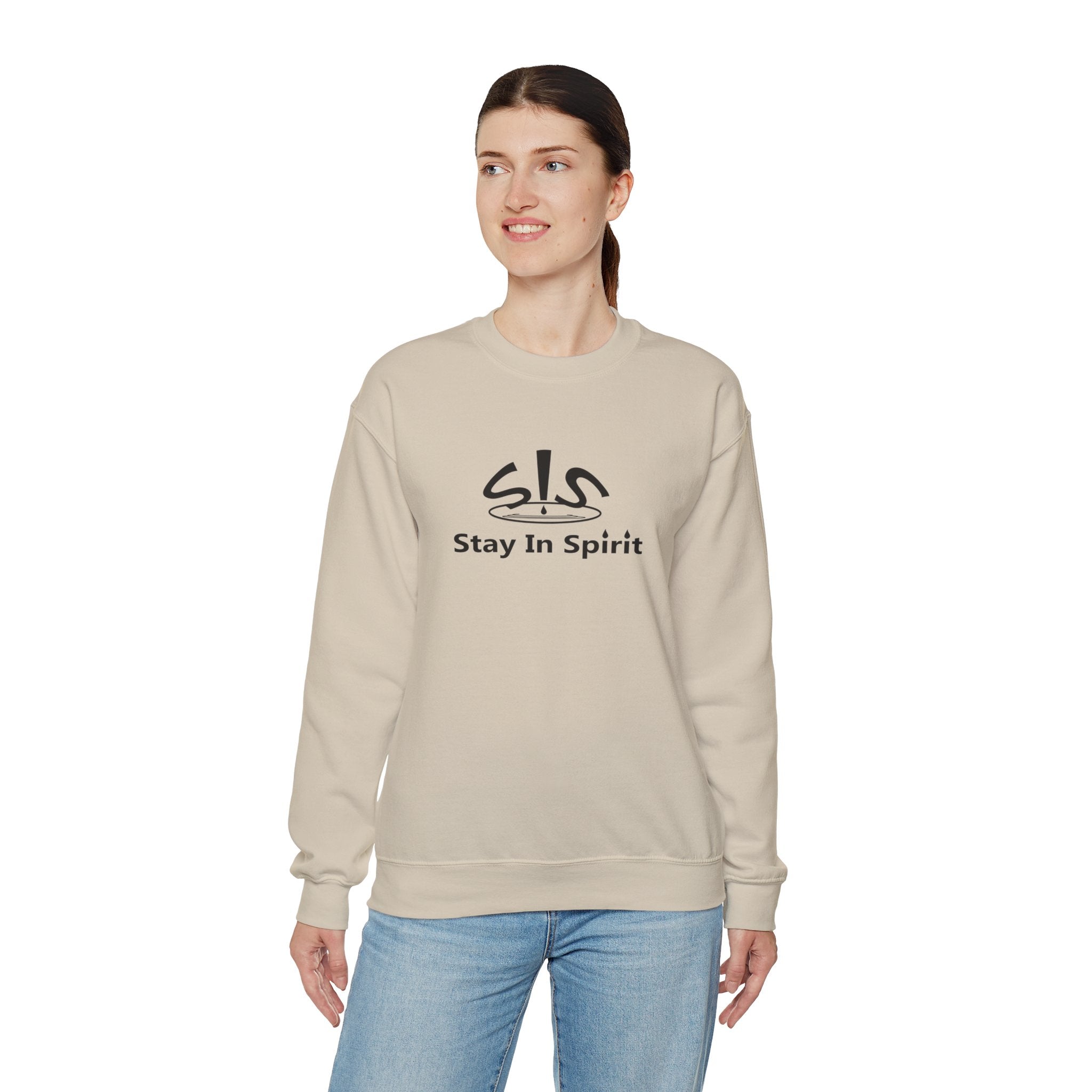 Stay In Spirit Logo (Black) Unisex Heavy Blend™ Crewneck Sweatshirt - Stay In Spirit Shop