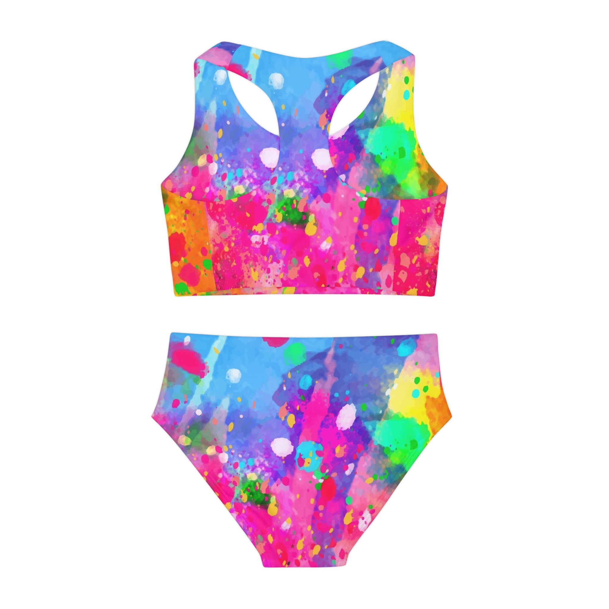 Girls Colorful Two Piece Swimsuit - Stay In Spirit Shop