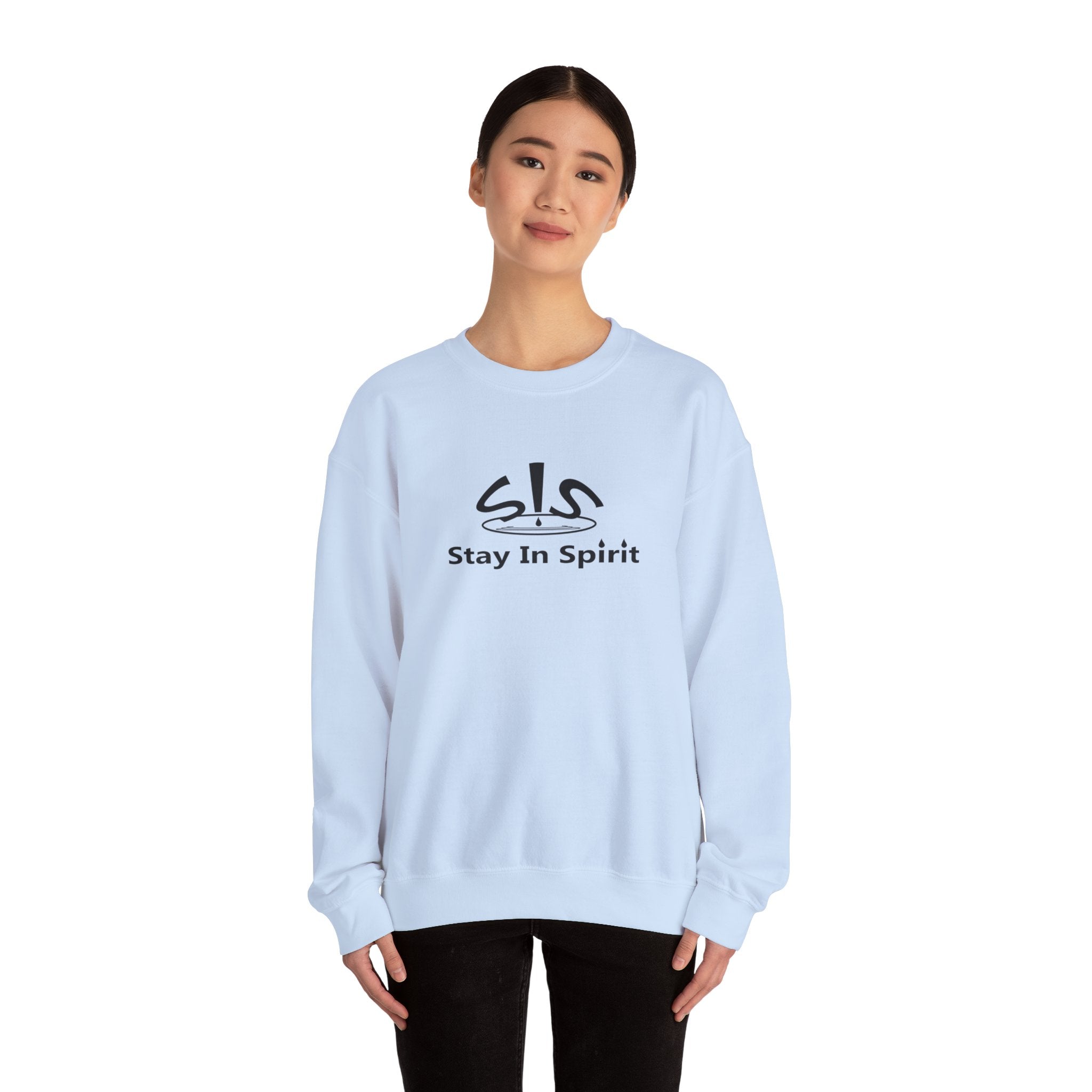 Stay In Spirit Logo (Black) Unisex Heavy Blend™ Crewneck Sweatshirt - Stay In Spirit Shop