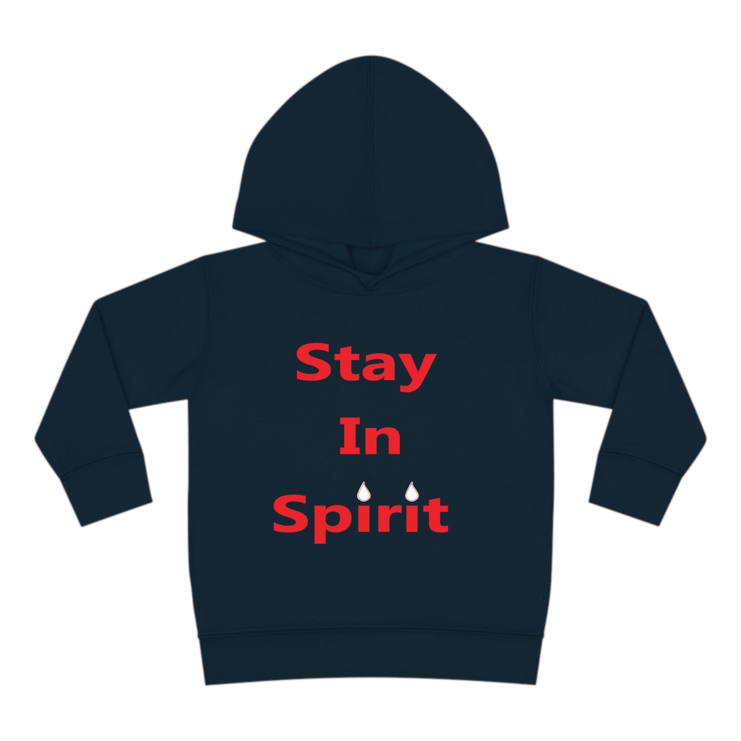 Stay In Spirit Red Lettered Toddler Pullover Fleece Hoodie - Stay In Spirit Shop