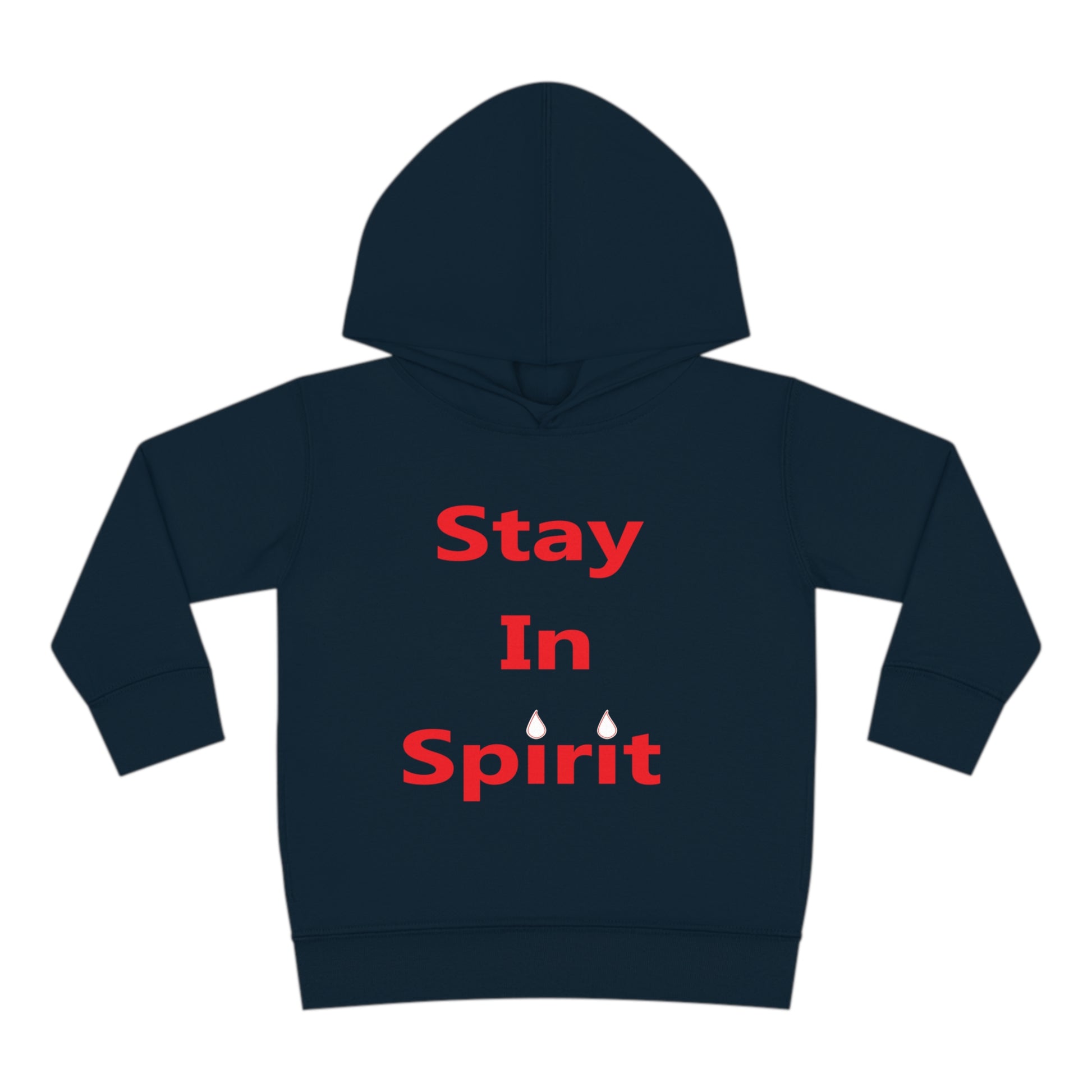 Stay In Spirit Red Lettered Toddler Pullover Fleece Hoodie - Stay In Spirit Shop