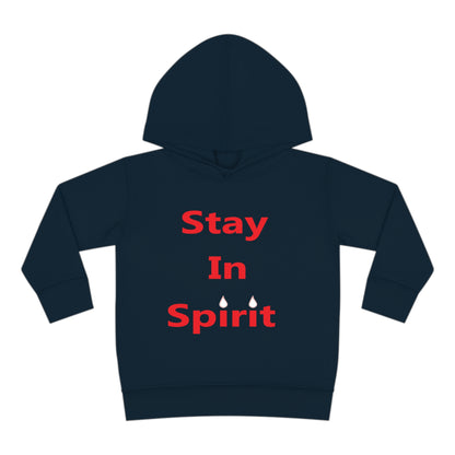 Stay In Spirit Red Lettered Toddler Pullover Fleece Hoodie - Stay In Spirit Shop