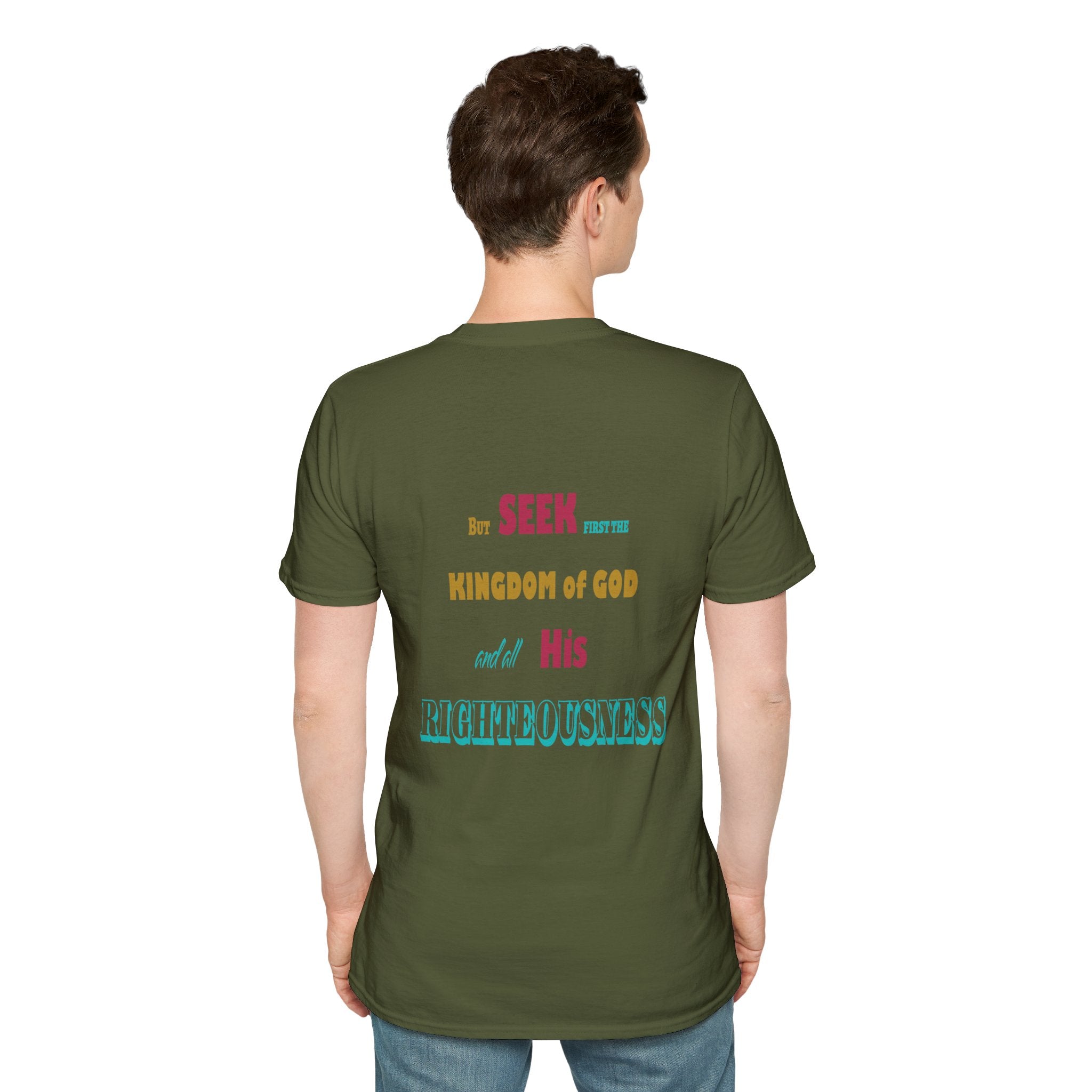 Seek First (Color) Unisex Softstyle T-Shirt