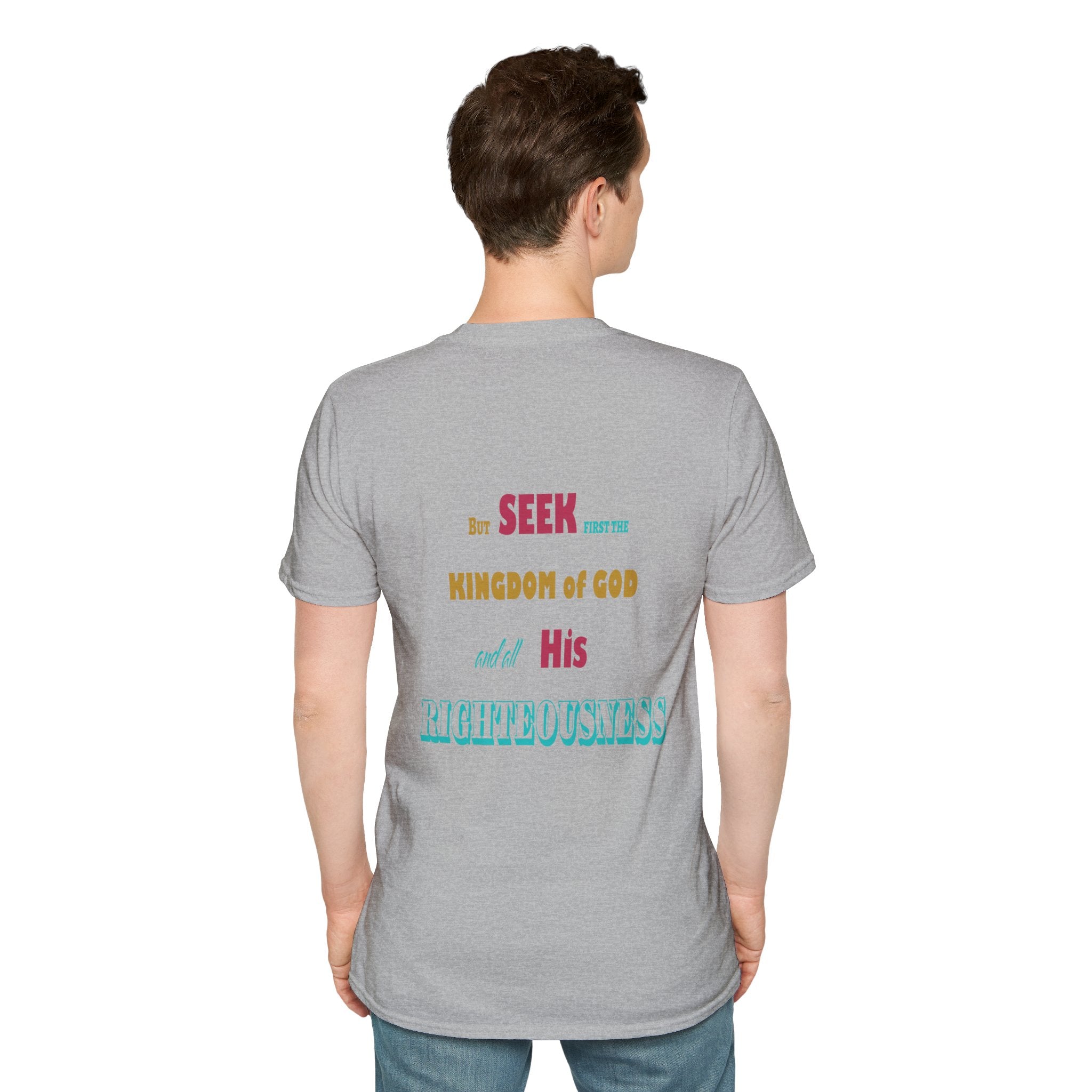 Seek First (Color) Unisex Softstyle T-Shirt