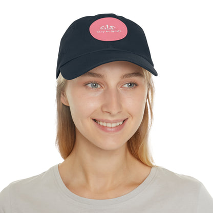 Stay In Spirit Dad Hat with Leather Round Patch