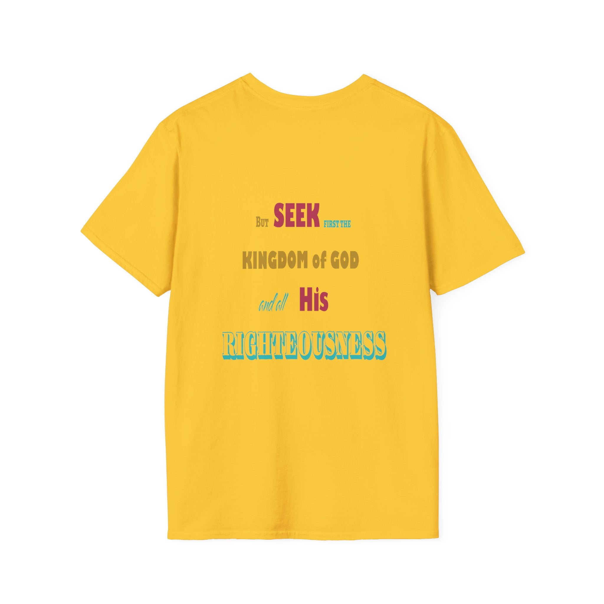 Seek First (Color) Unisex Softstyle T-Shirt