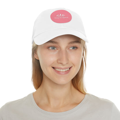 Stay In Spirit Dad Hat with Leather Round Patch