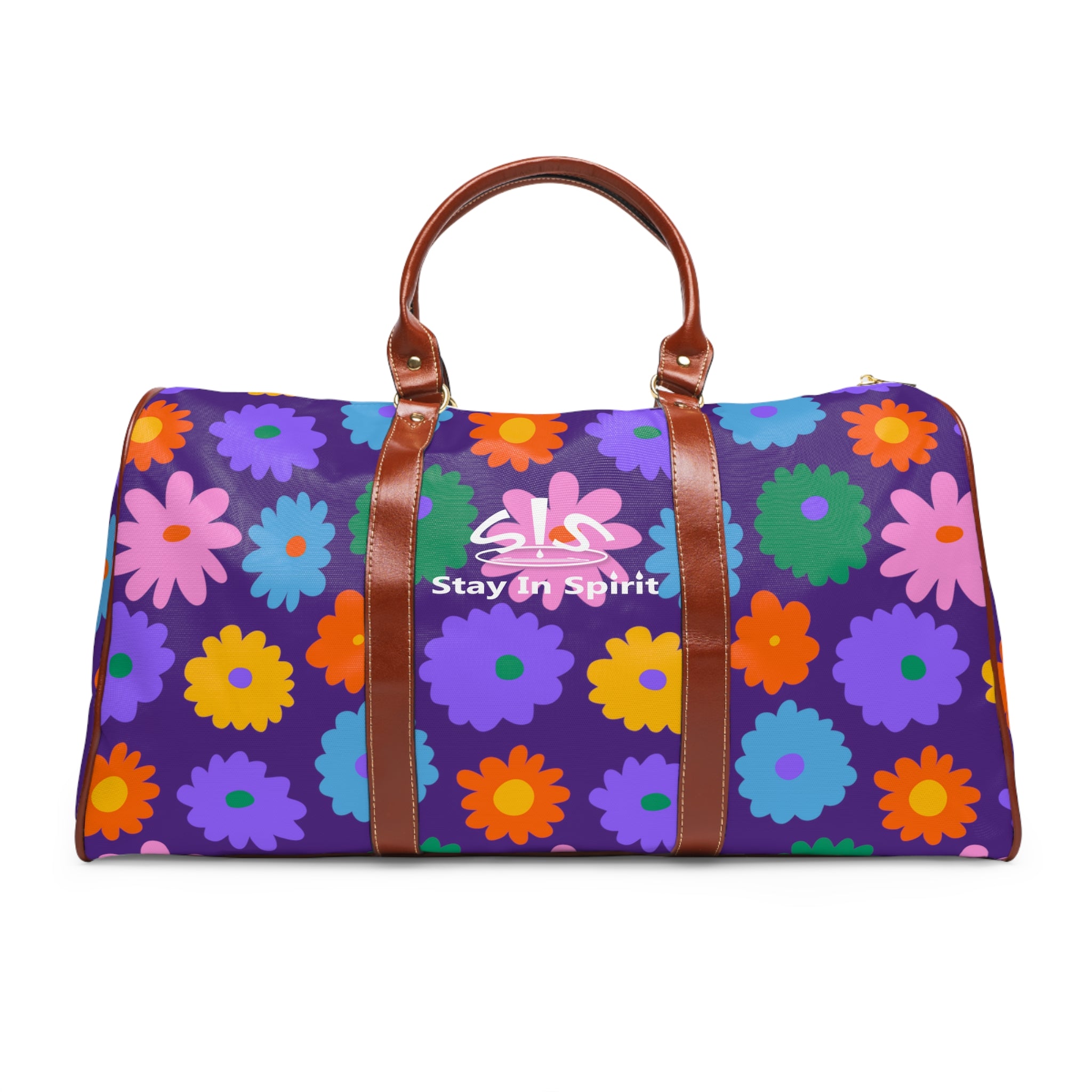 Stay In Spirit Purple Flower Waterproof Travel Bag (Luxury) - Stay In Spirit Shop