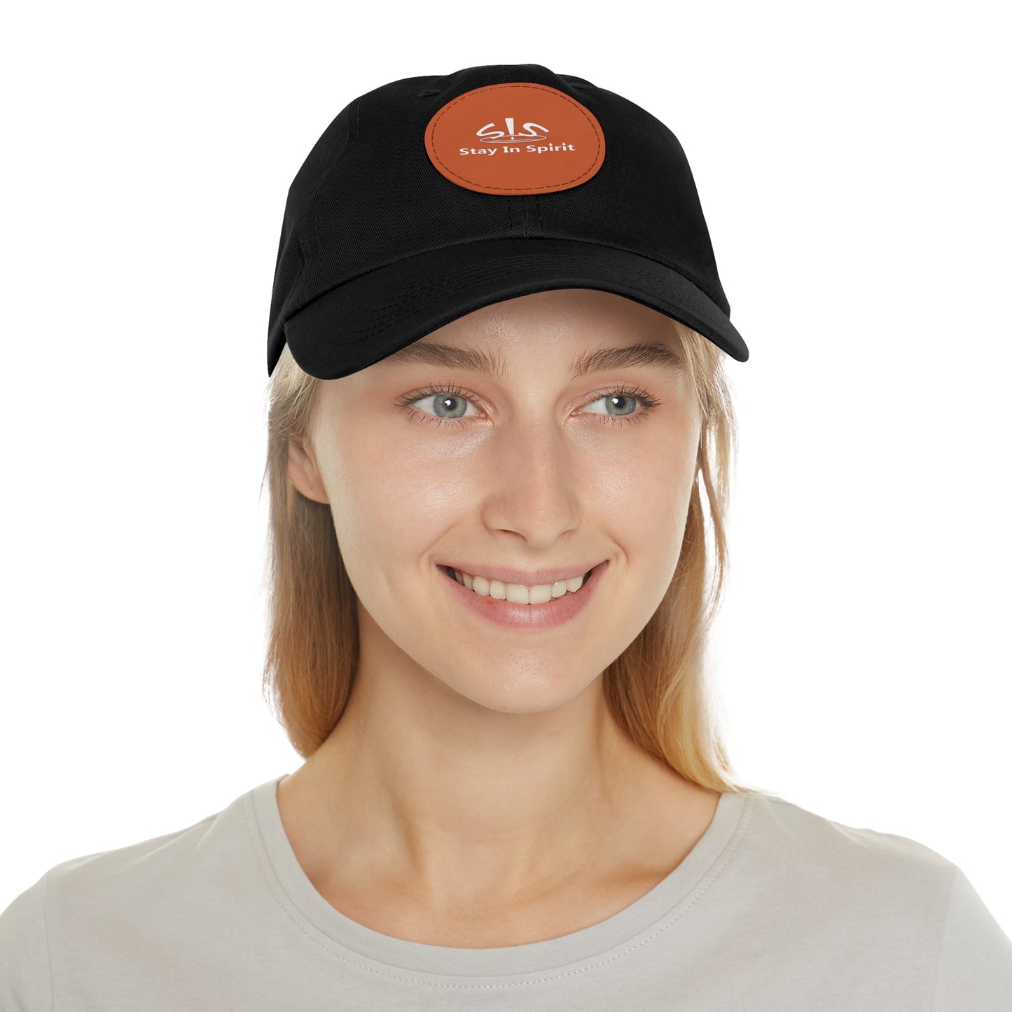 Stay In Spirit Dad Hat with Leather Round Patch