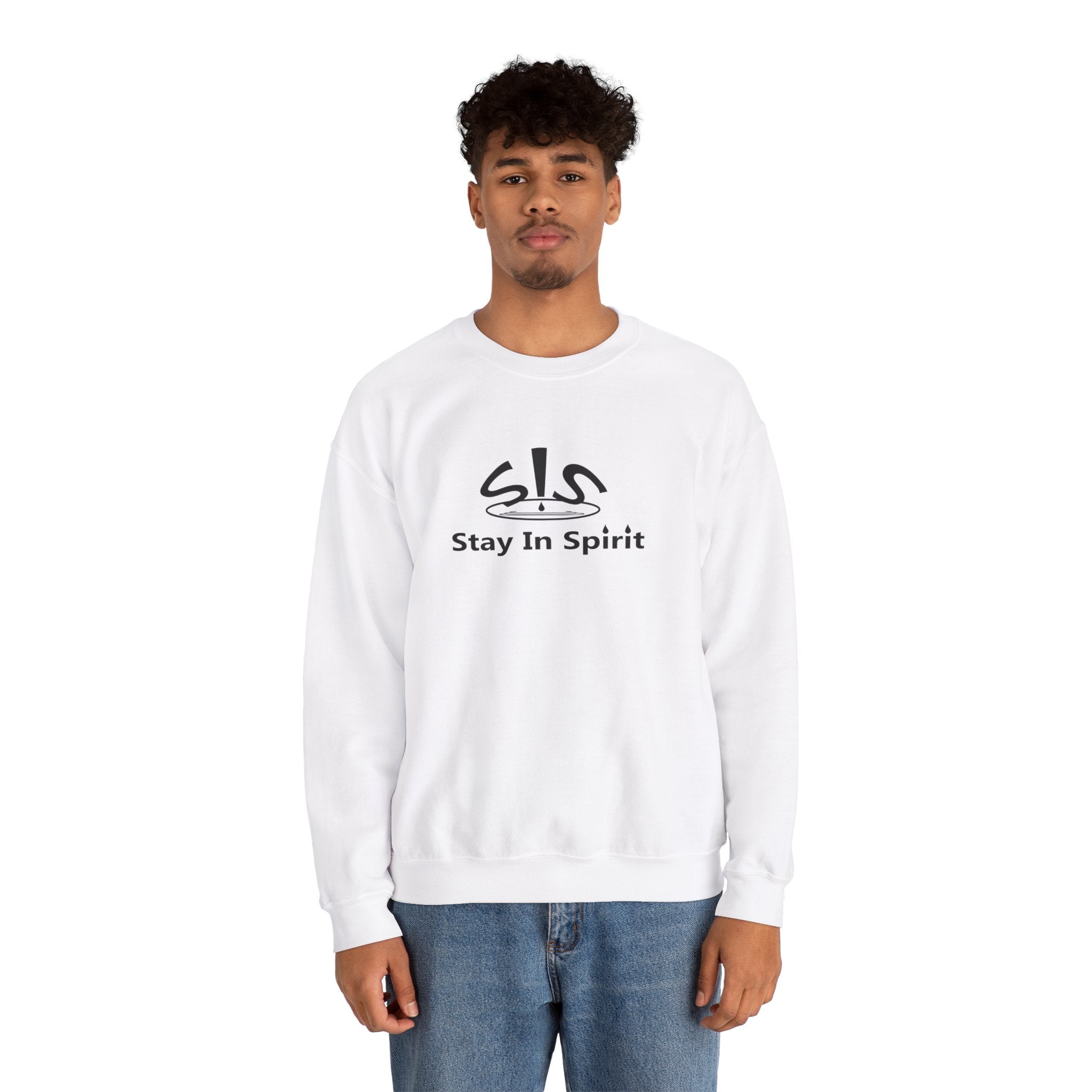 Stay In Spirit Logo (Black) Unisex Heavy Blend™ Crewneck Sweatshirt - Stay In Spirit Shop