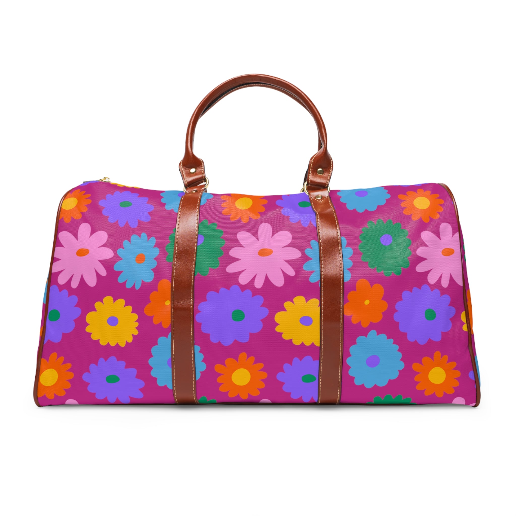 Stay In Spirit Hot Pink Flower Waterproof Travel Bag (Luxury) - Stay In Spirit Shop