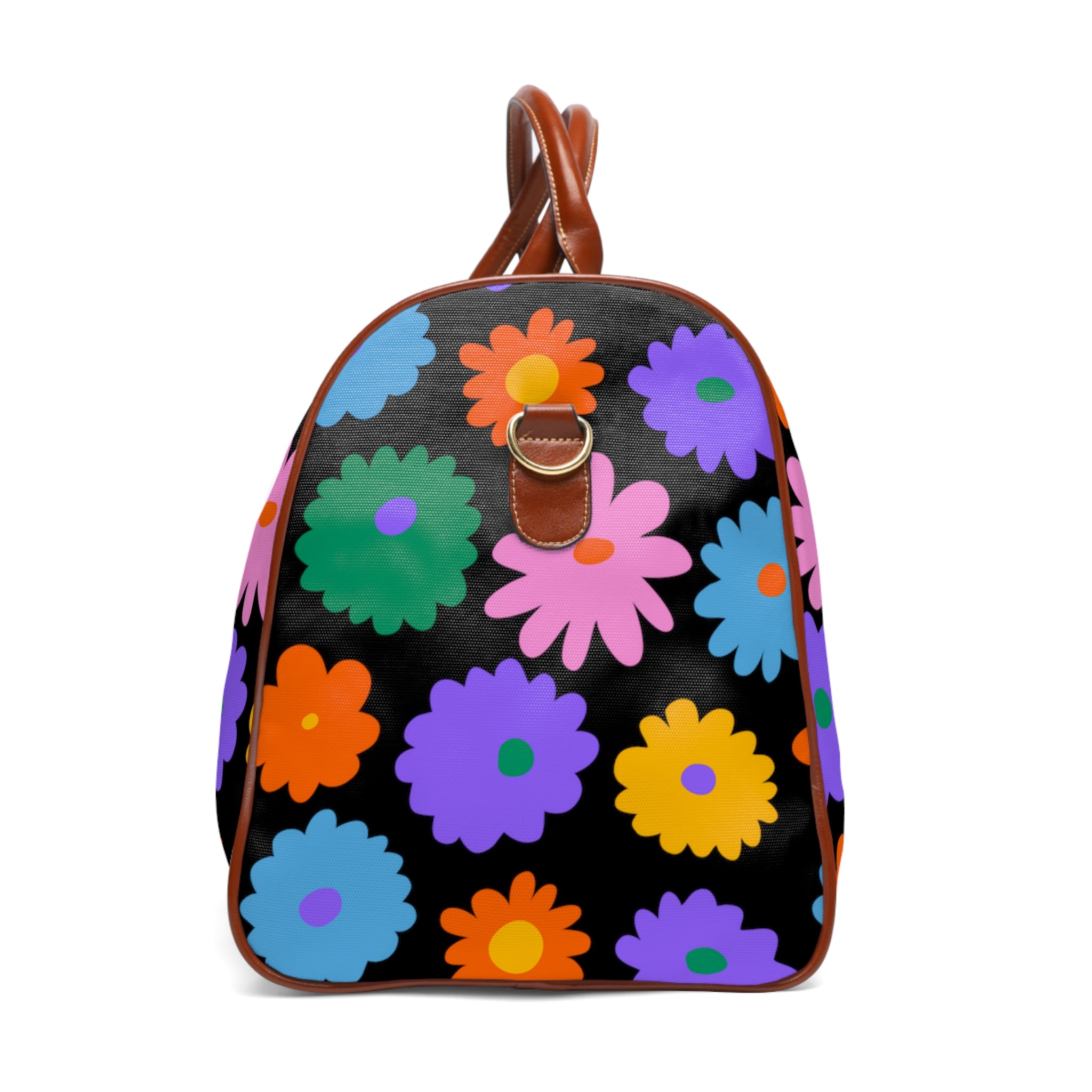 Stay In Spirit Black Flower Waterproof Travel Bag (Luxury) - Stay In Spirit Shop